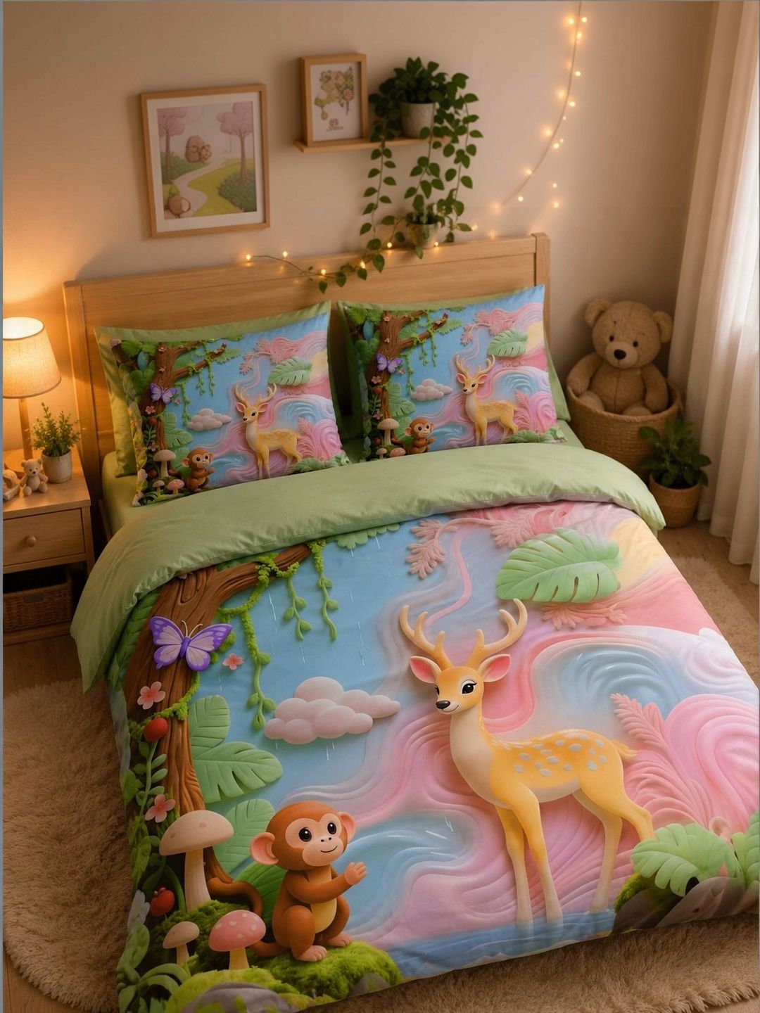 Supreme Home Collective Bedsheet with 2 Pillow Covers-image-48