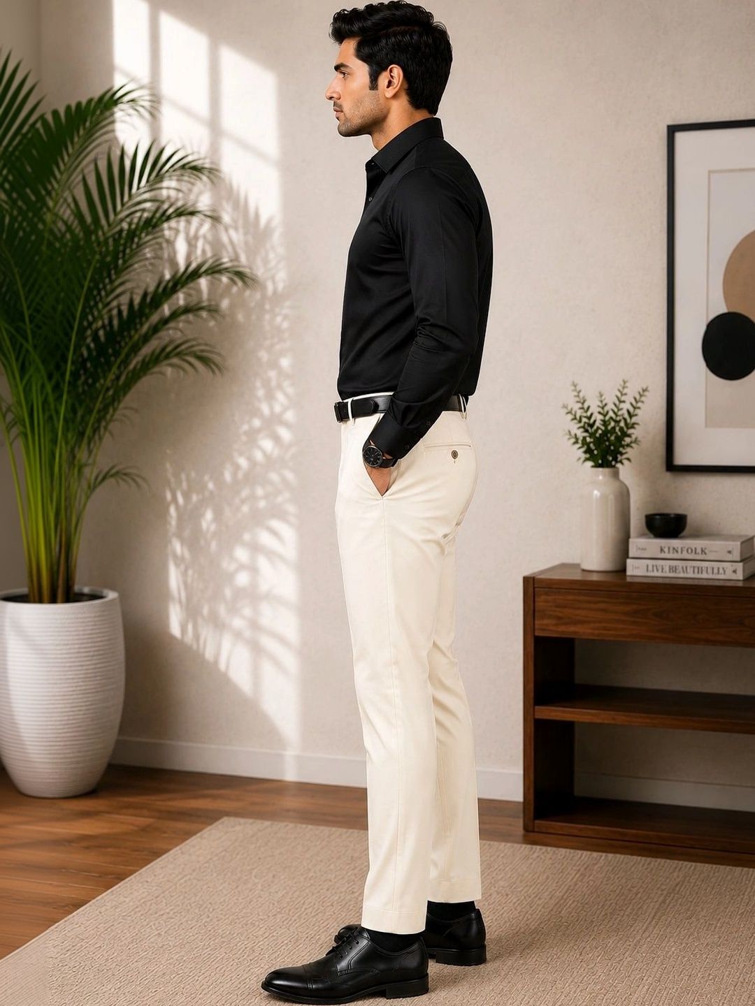FUBAR Men Slim Fit Pleated Trousers-picture-12