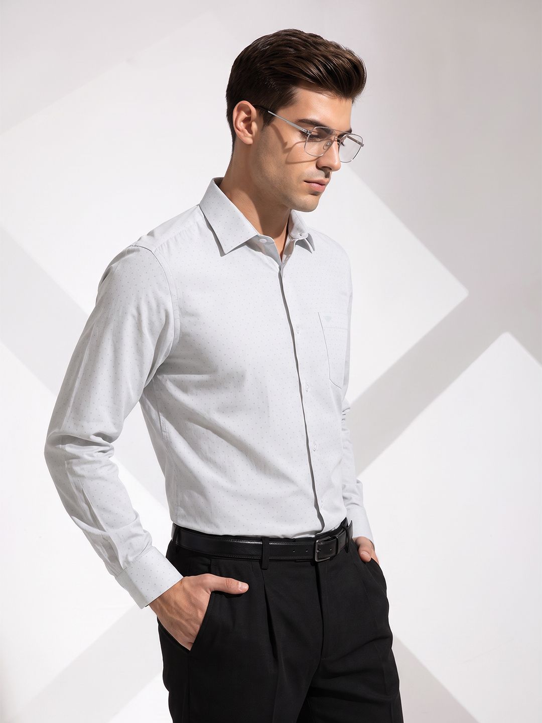INVICTUS Micro Ditsy Printed Formal Shirt-picture-13