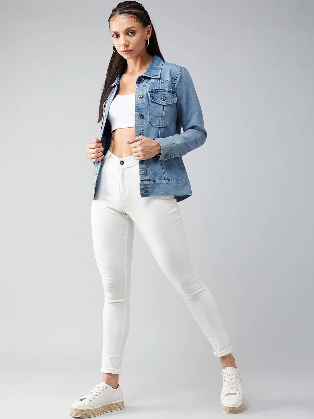 DOLCE CRUDO Women Denim Jacket-image-36