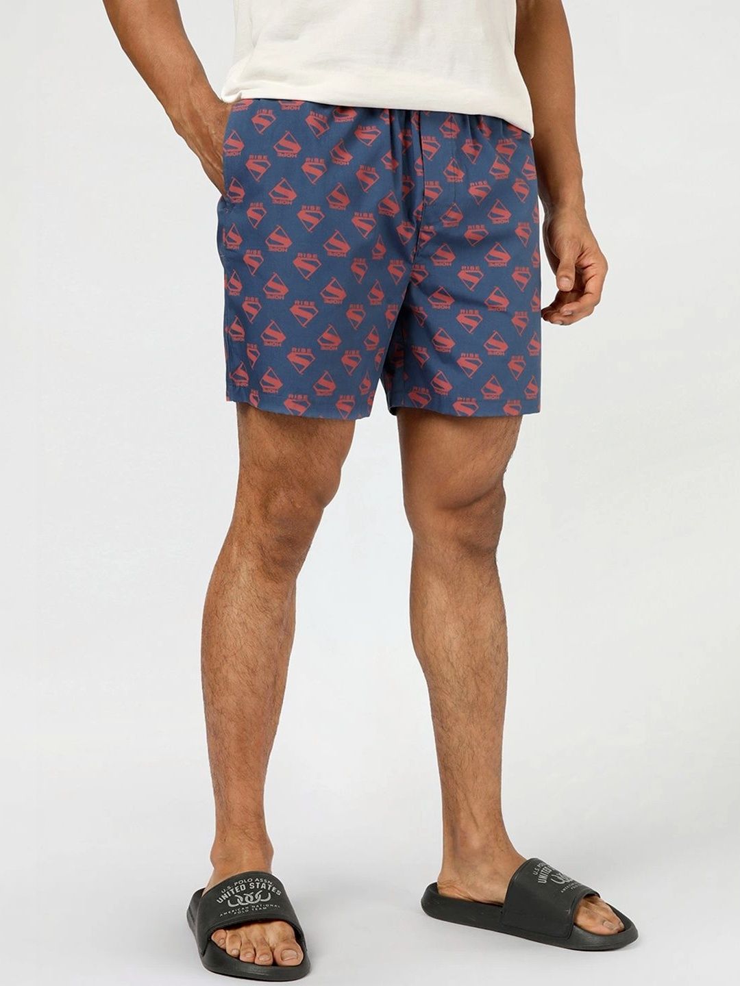 Bewakoof Superman All Over Printed Cotton Boxers-image-48