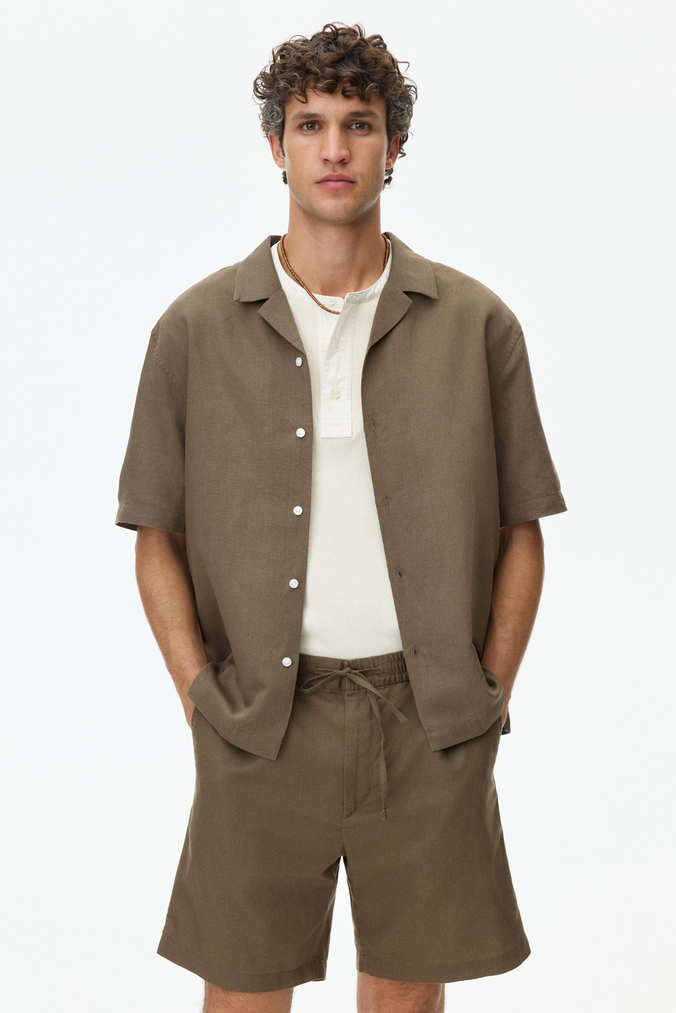 H&M Regular Fit Linen-Blend Shorts-picture-50