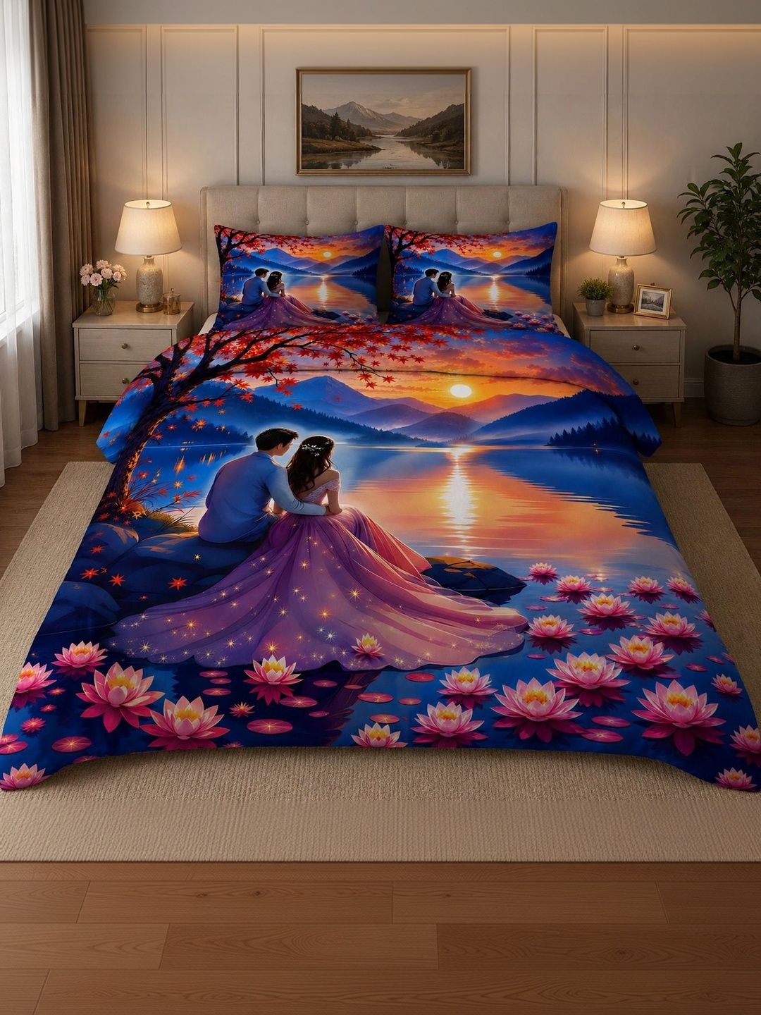 Supreme Home Collective Bedsheet with 2 Pillow Covers-picture-23