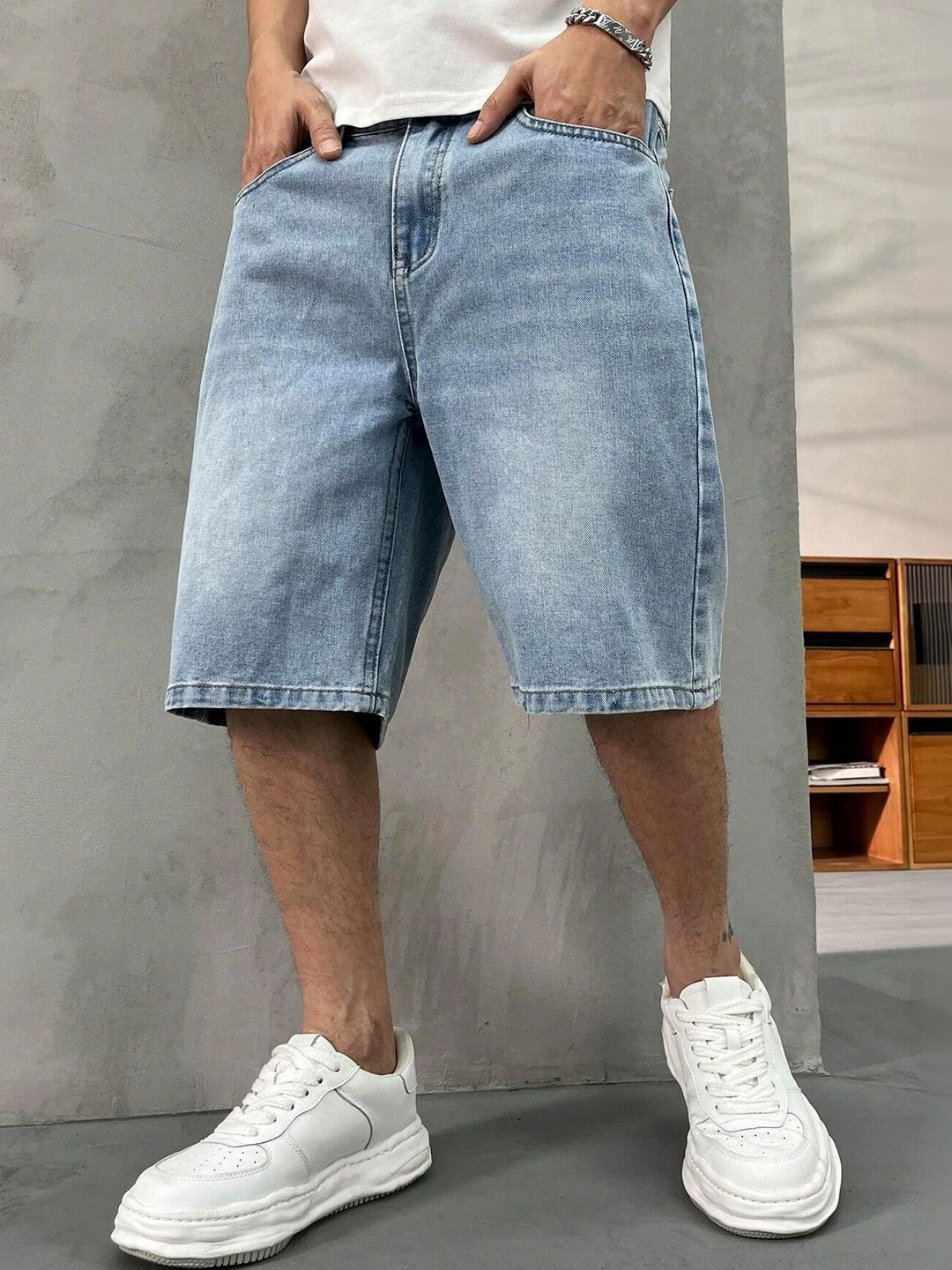 MAKPAK Men Denim Denim Shorts-picture-58
