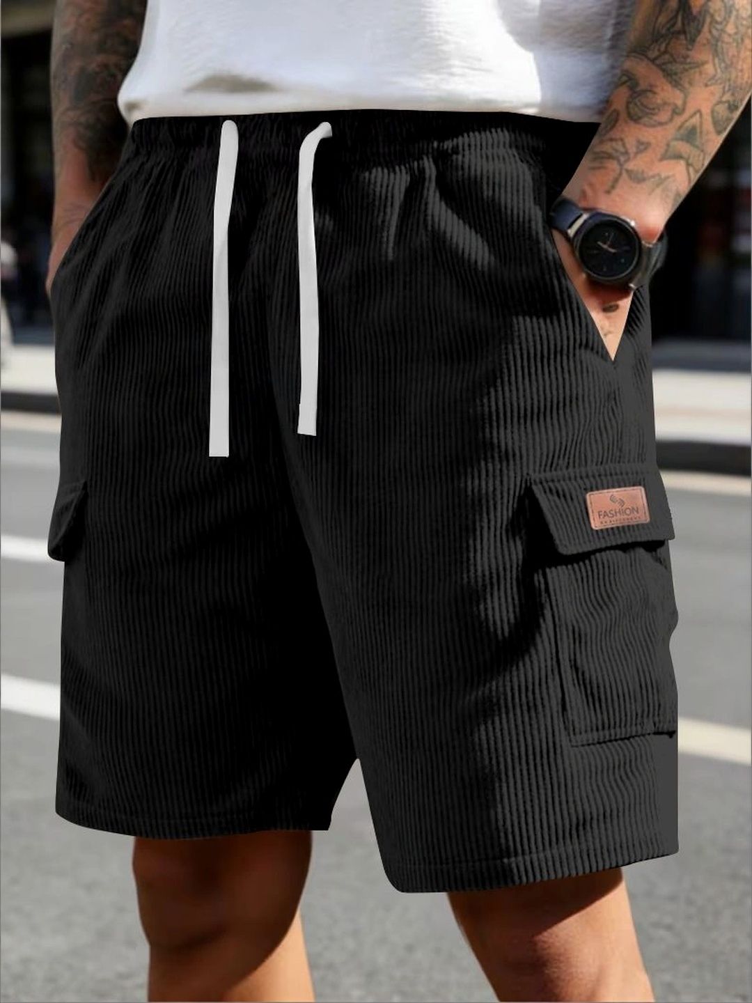 HAPPY KHAJANA Men Cargo Shorts-picture-30