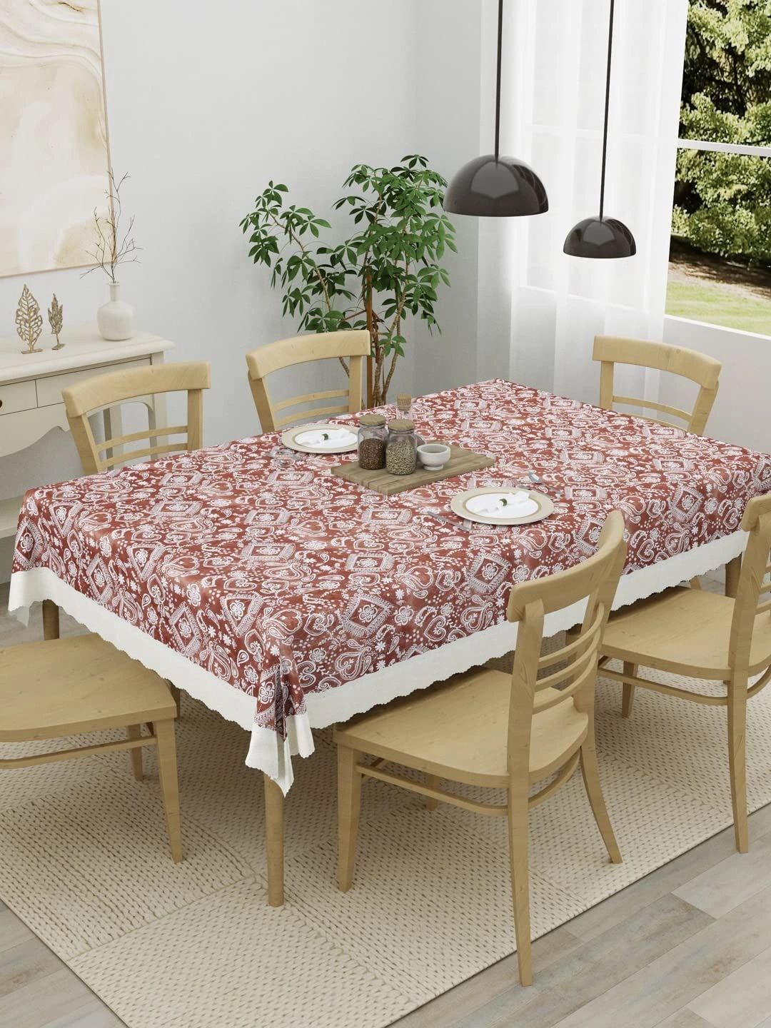 Aura White Waterproof 6-Seater Table Cover-picture-15