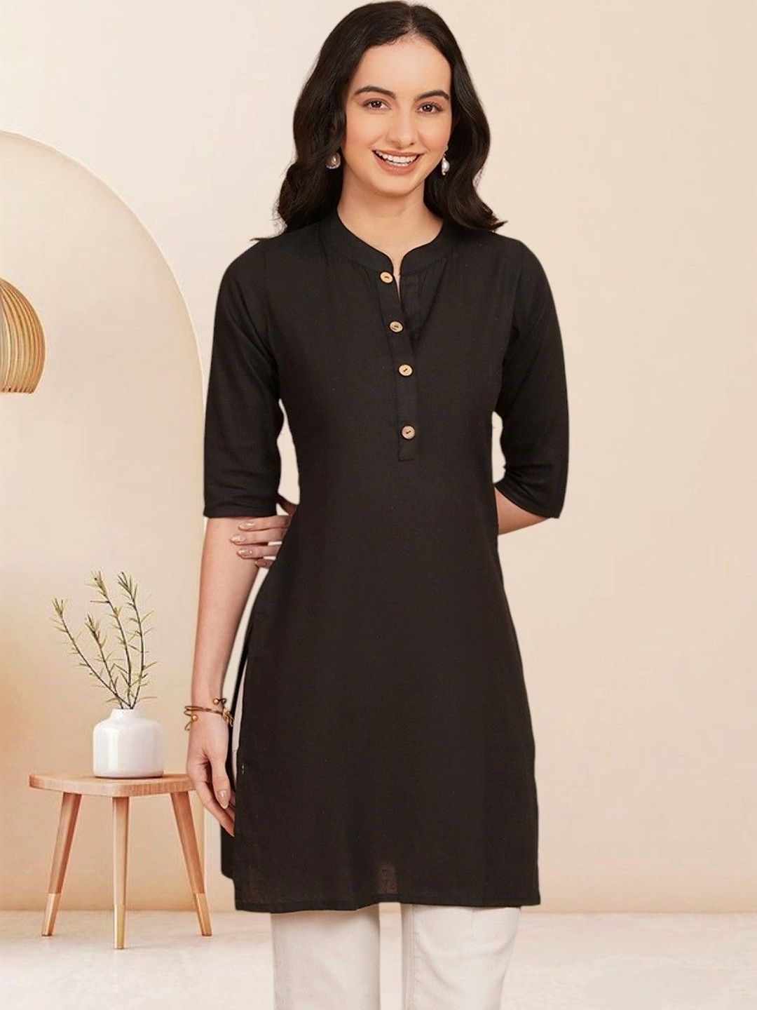 KALAMIR Pure Cotton Blend Khadi Kurti-picture-30