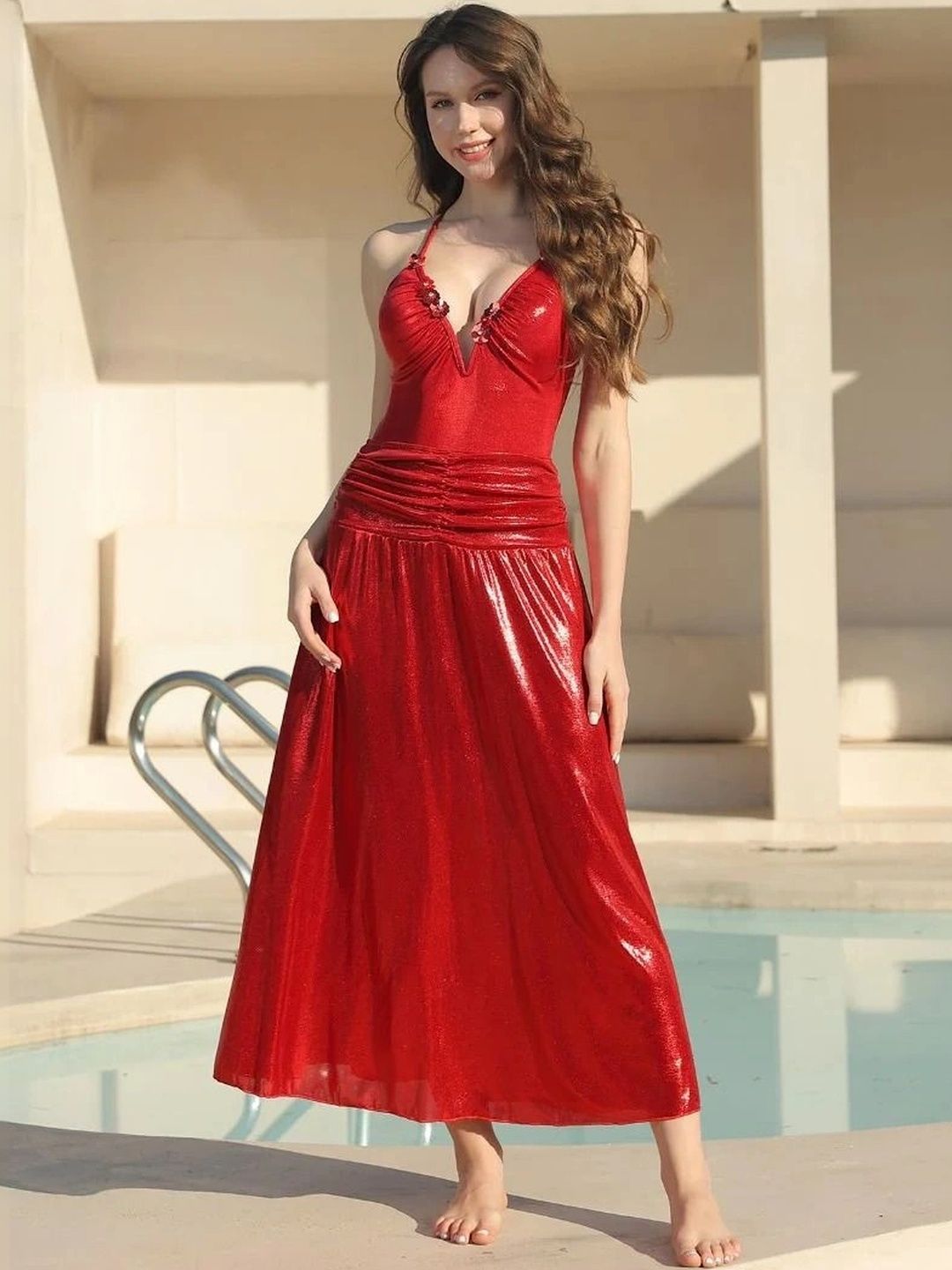 AARAM Monokini Swim Bodysuit With Skirt-picture-20