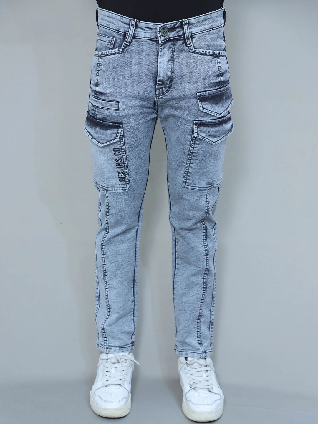GEX Men Regular Fit Mid-Rise Jeans-picture-10