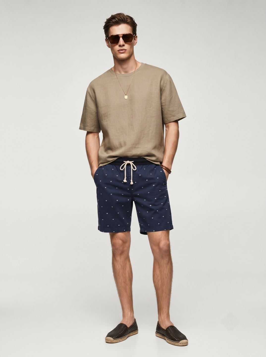 Suo Men Printed Shorts-picture-38