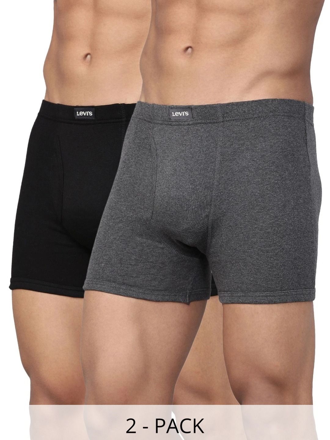 Levis Pack of 2 Cotton Solid Trunks-picture-46
