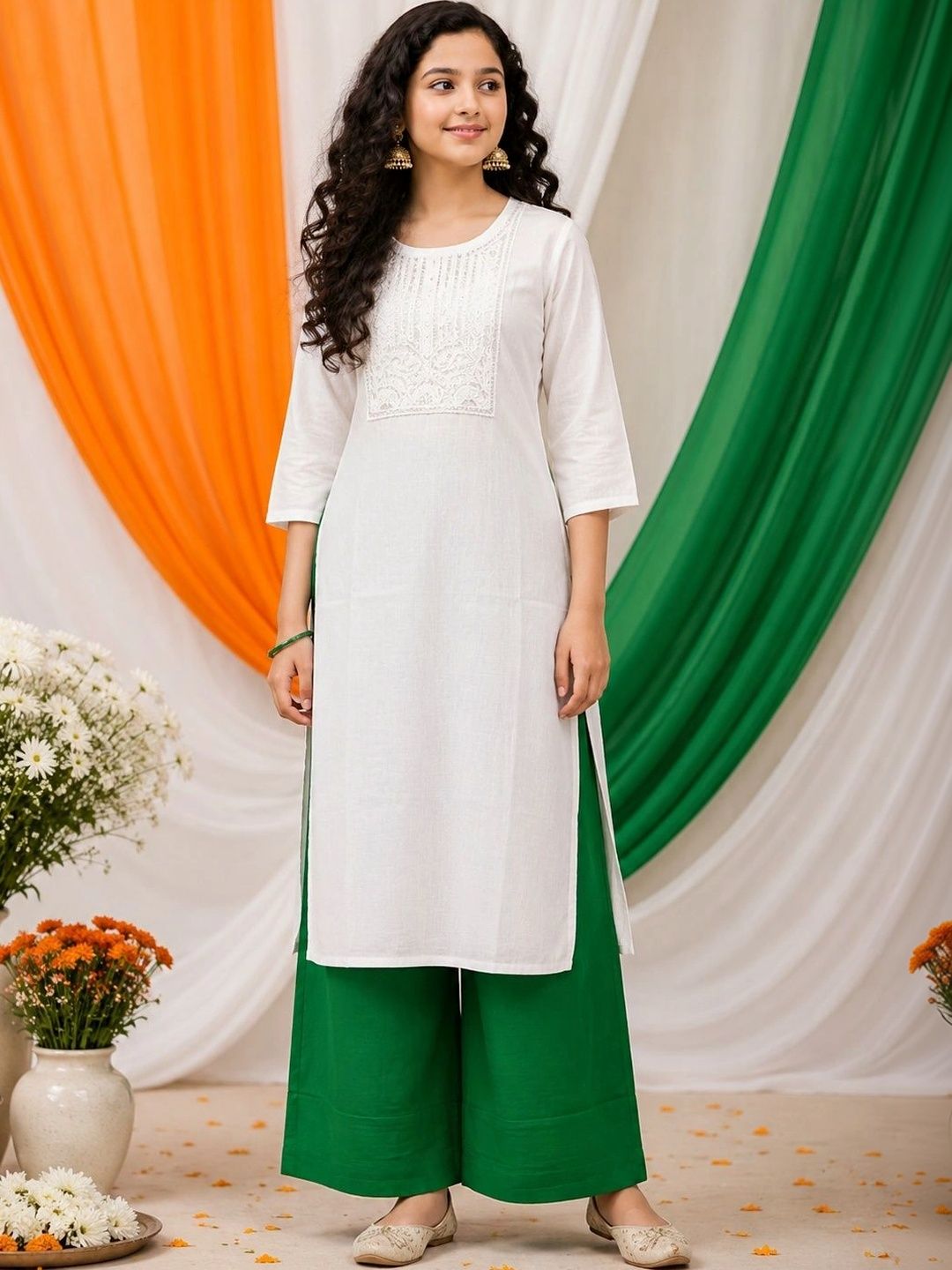 BAESD Girls Embellished Thread Work Kurta-picture-12