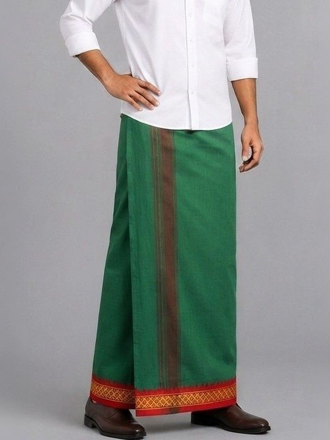 Sharan Elegance Men Embroidered Cotton Dhoti Dhotis-picture-19
