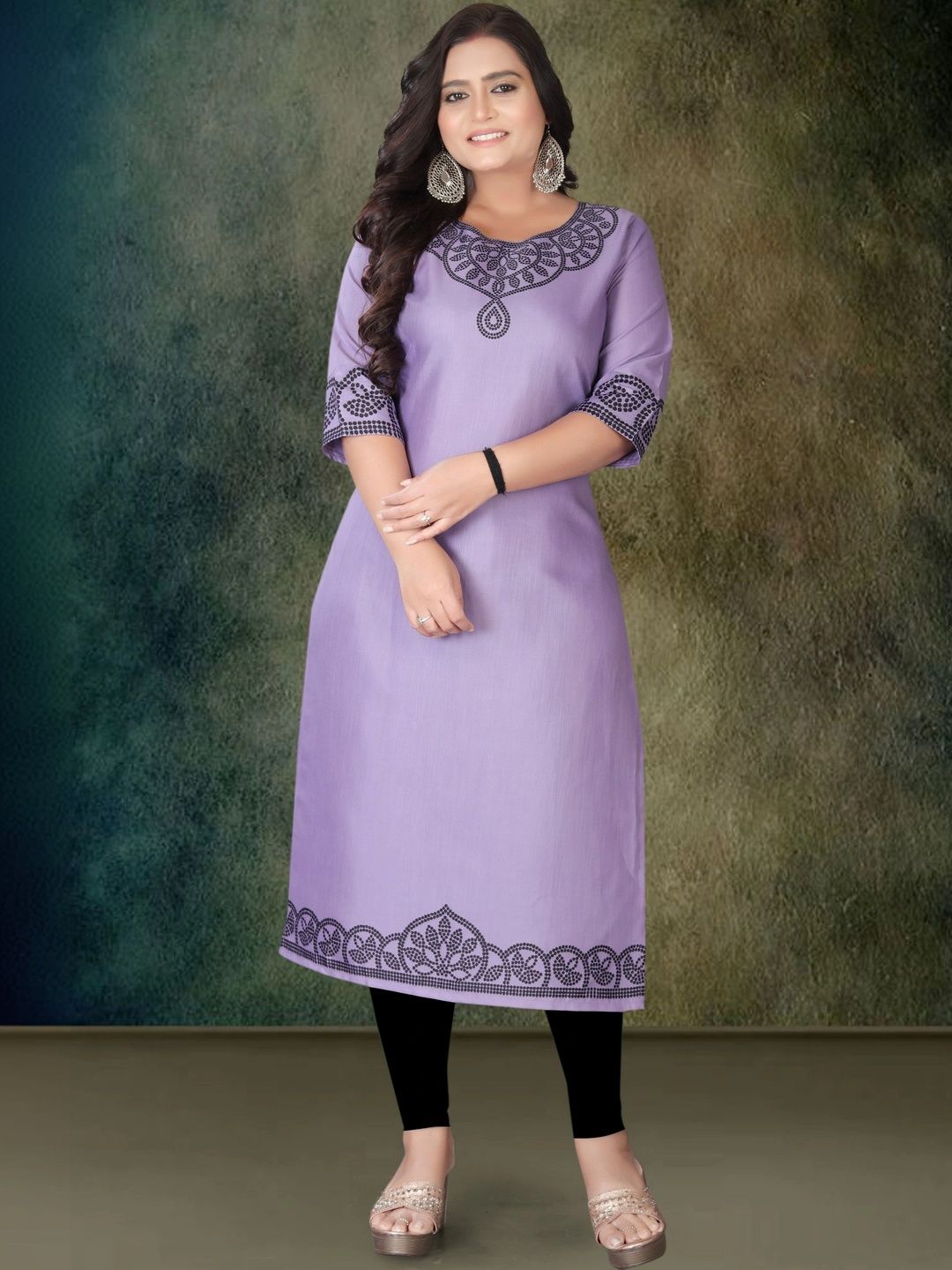 HETSA Ethnic Motifs Embroidered Kurti-picture-13