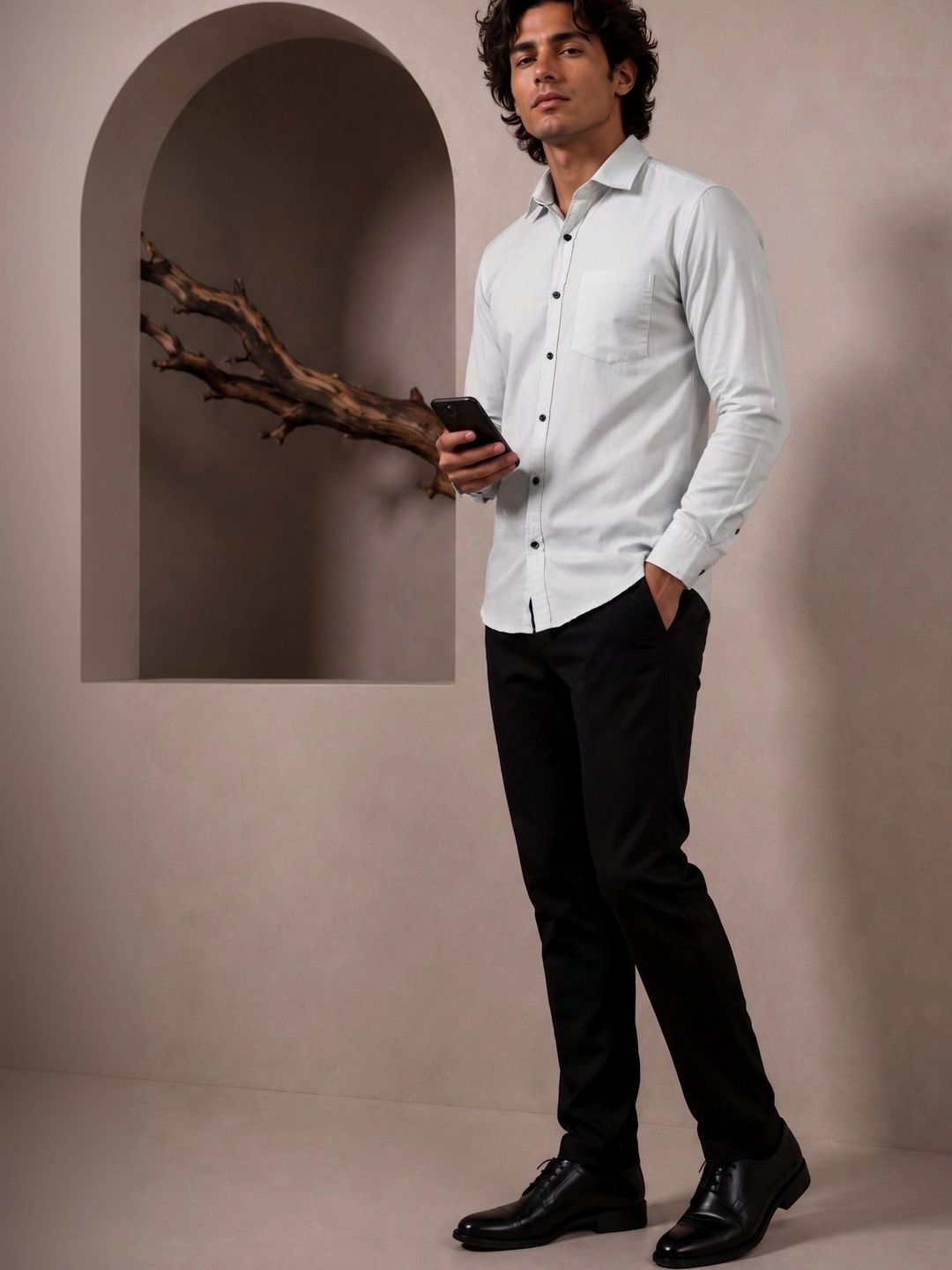 SZN Men Comfort Spread Collar Formal Shirt-picture-17
