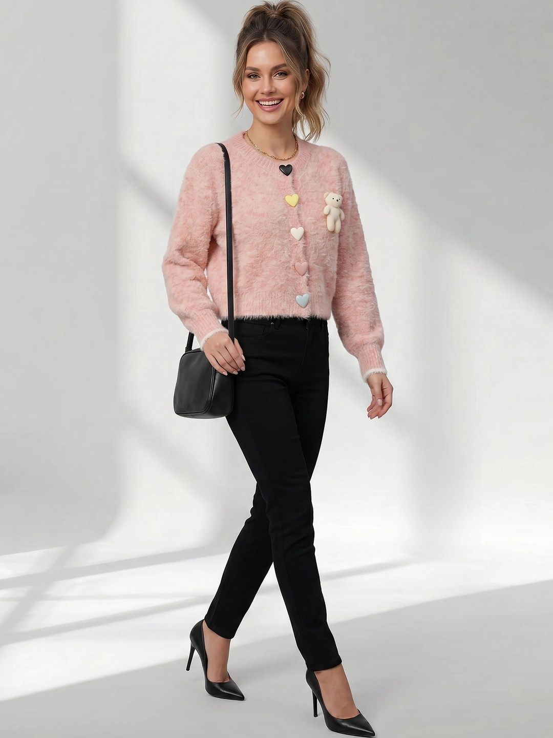 GFO Women Woollen Crop Cardigan-picture-18