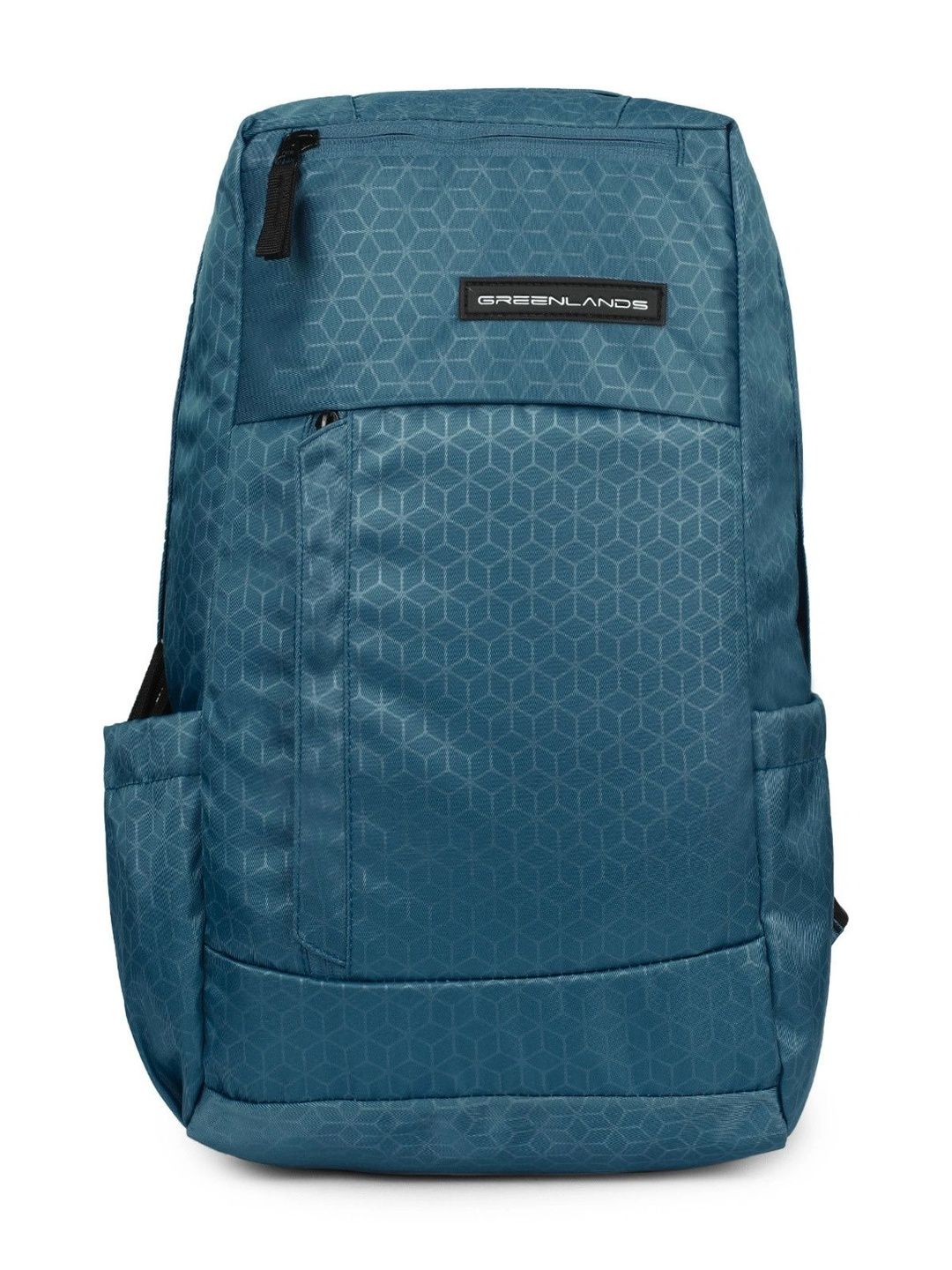 GREENLANDS Unisex Geometric Contrast Detail Backpack-image-12