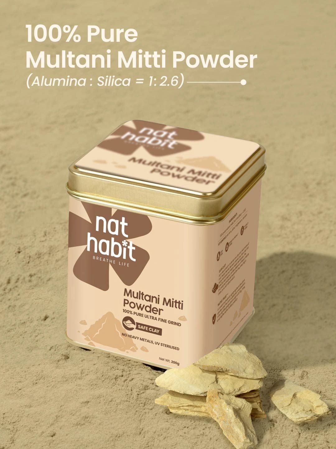 Nat Habit Pure Multani Mitti Powder - 200 g-picture-18