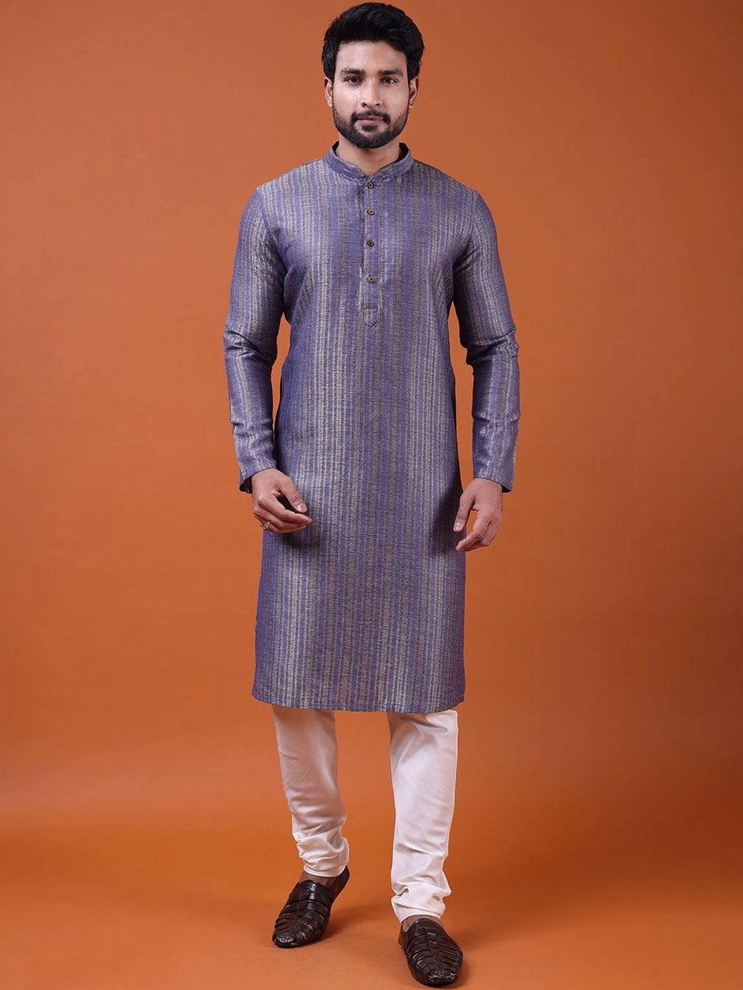 ZOIS Men Regular Kurta with Churidar-image-9