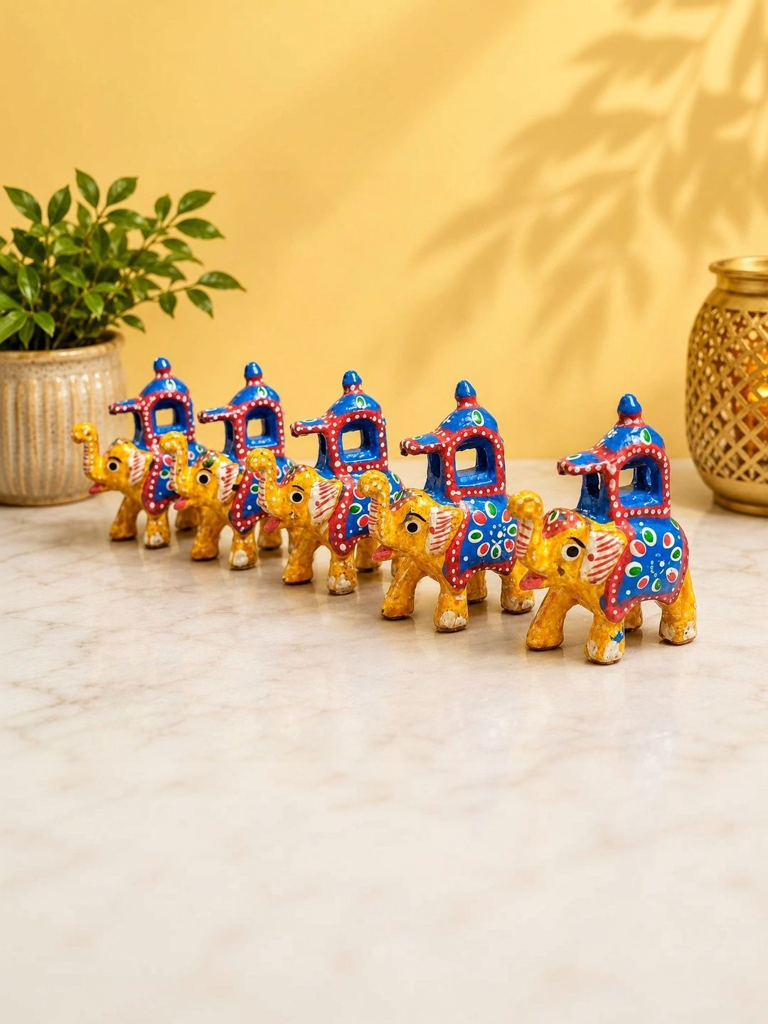 ATLANTICKRAFTS Yellow Figurine Showpiece-picture-6