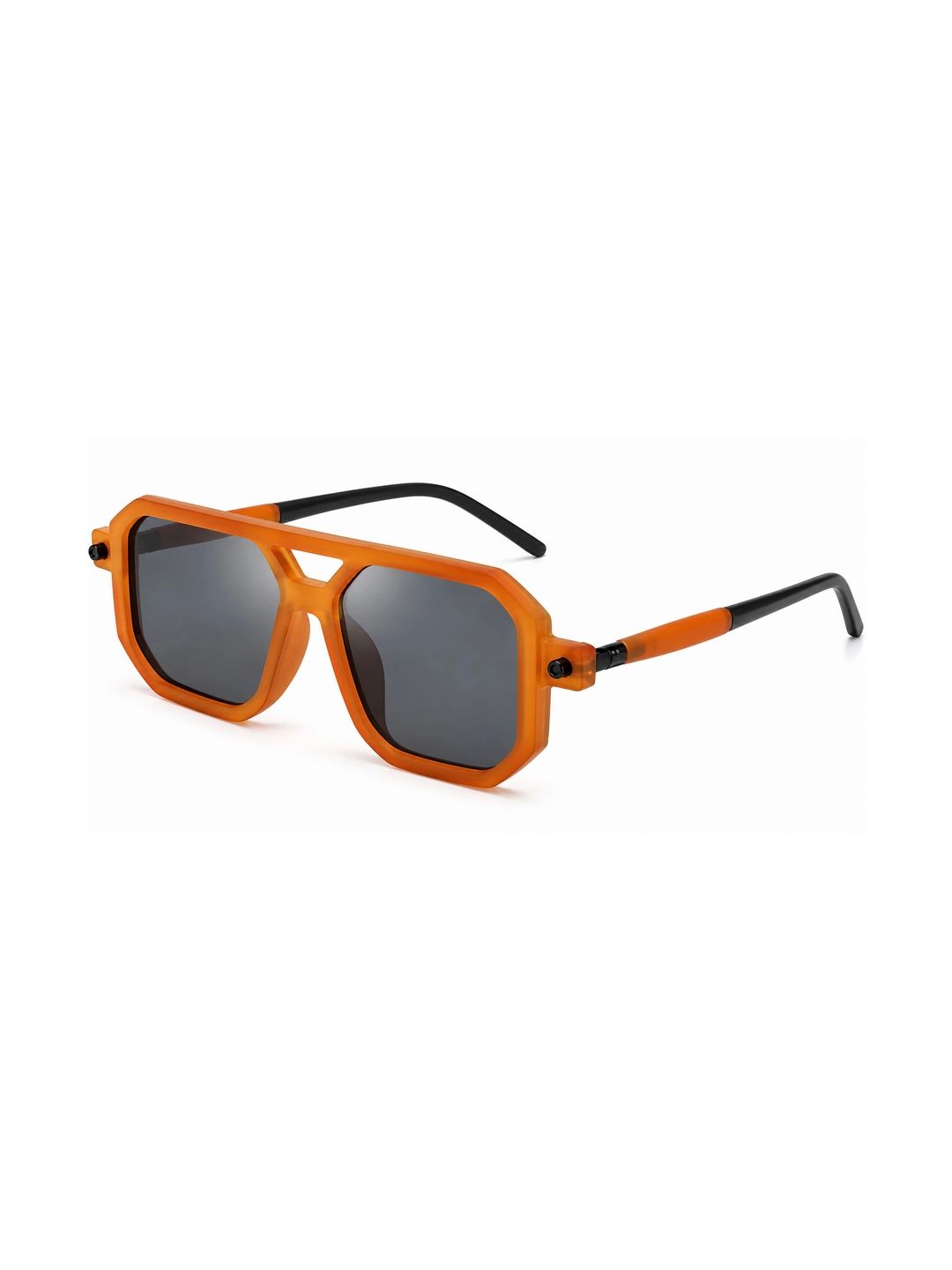 Dervin Unisex Grey Lens & Orange Aviator Sunglasses with-picture-14