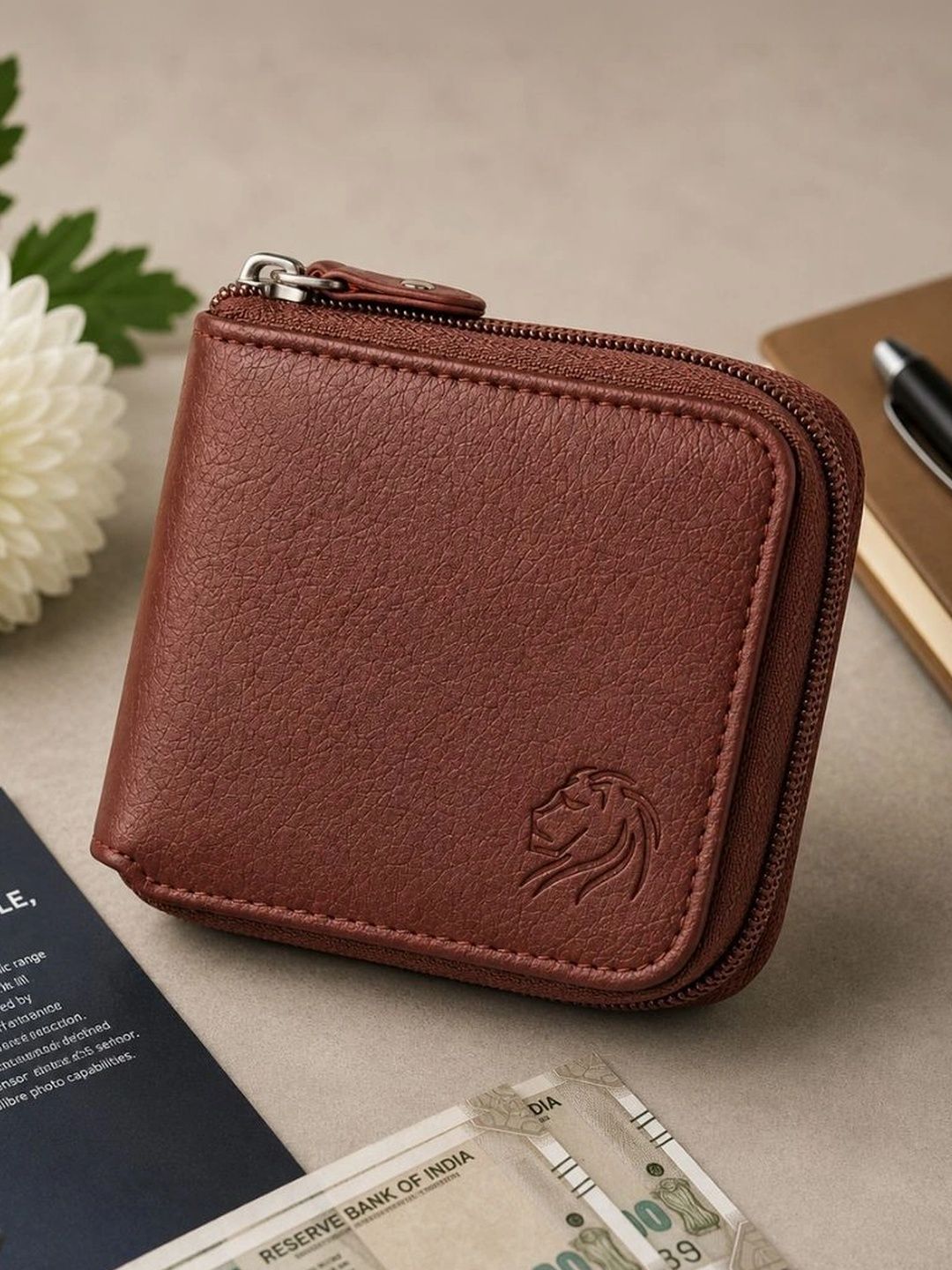 VEMILIO Men Textured PU Zip Around Wallet-picture-29