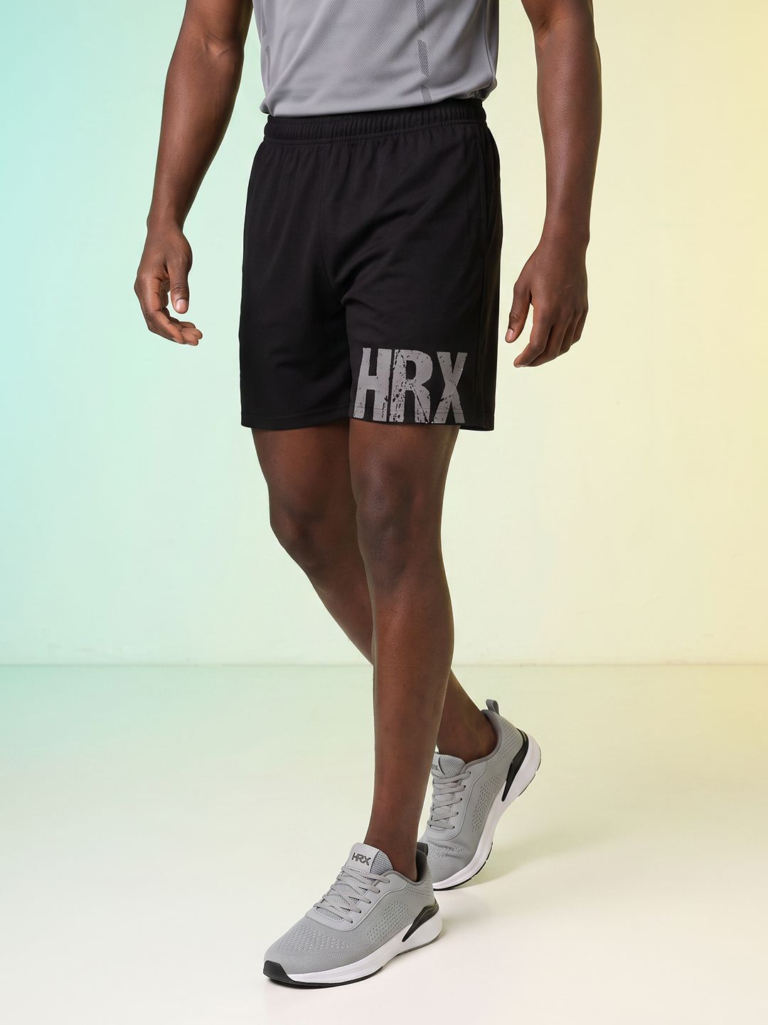 HRX by Hrithik Roshan Men Brand Logo Printed Rapid Dry Training Sports Shorts-image-21