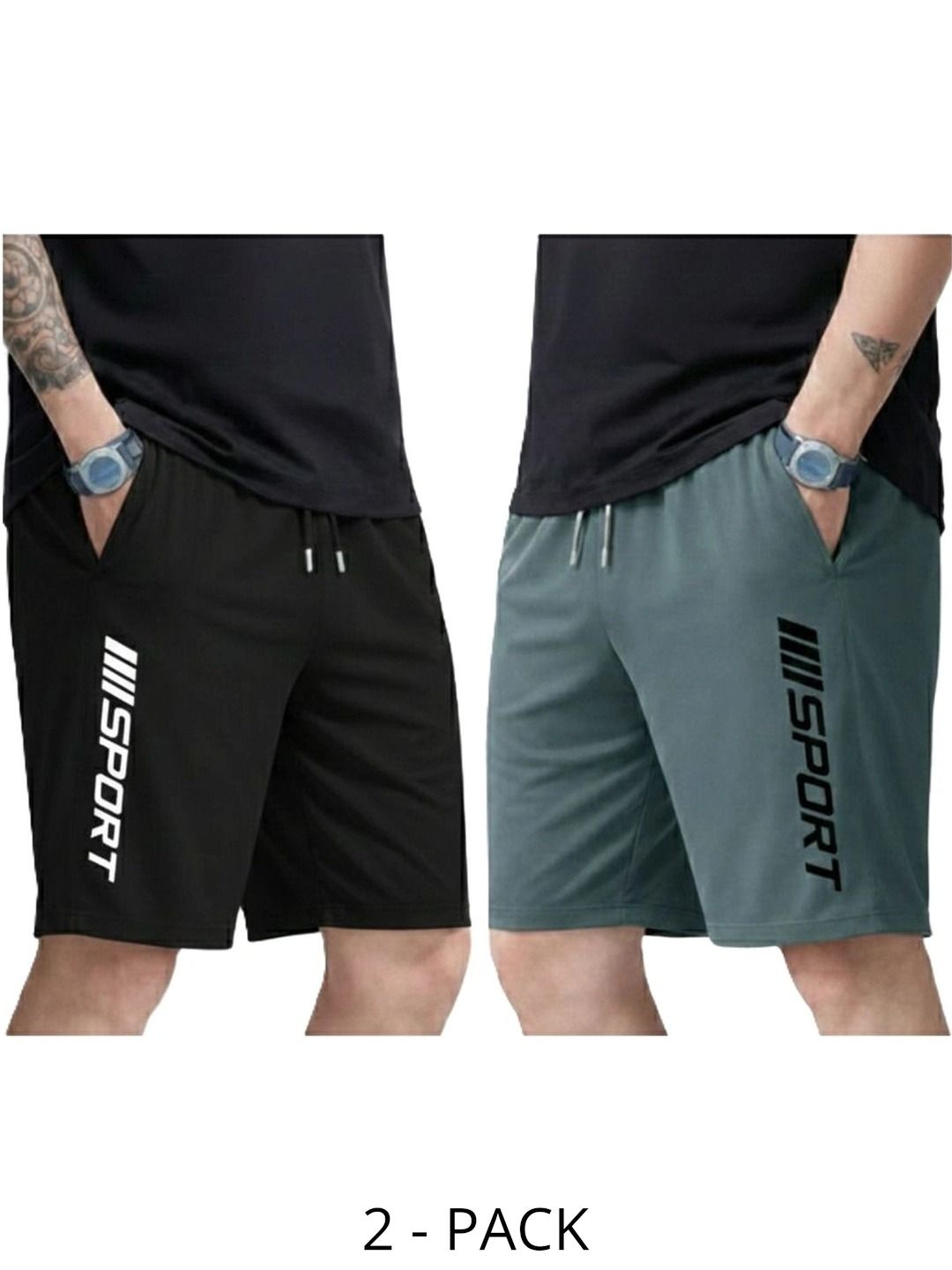 DESNUDA Men Typography Training or Gym Sports Shorts-picture-15