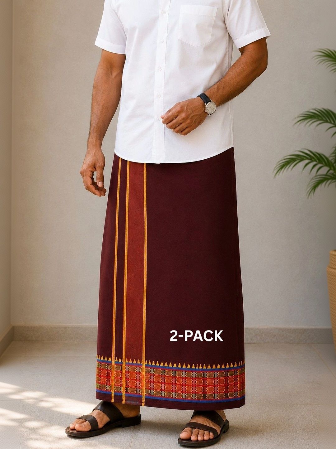 Sharan Elegance Men Printed Cotton Dhoti Dhotis-picture-31