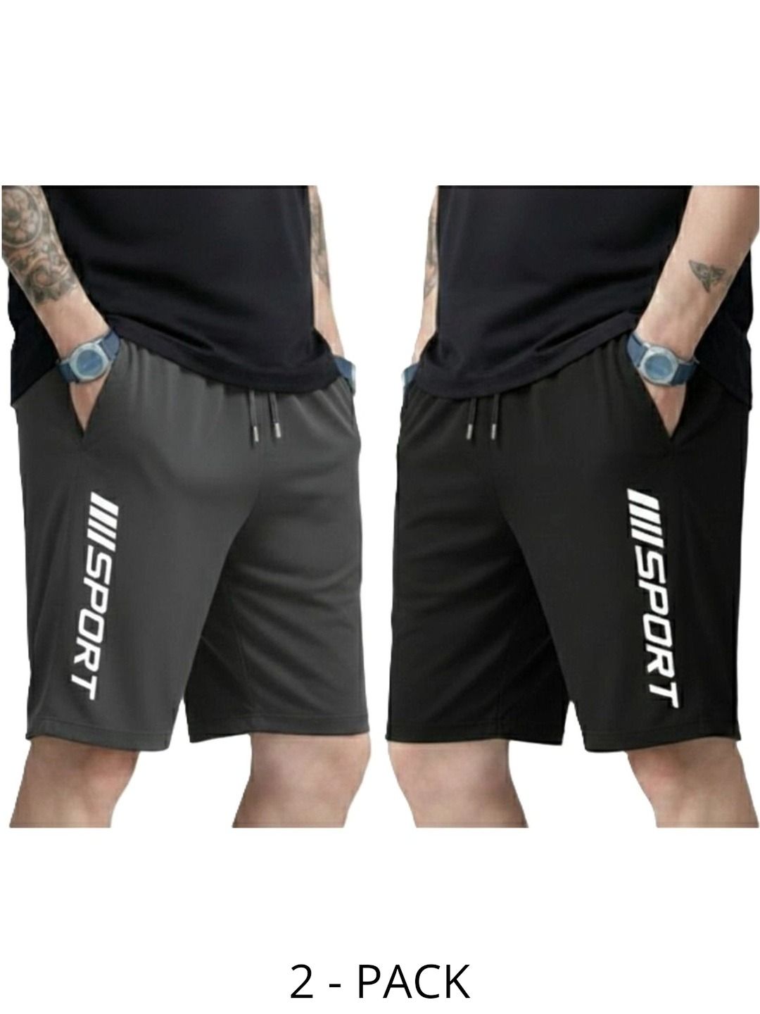 DESNUDA Men Typography Printed Training or Gym Sports Shorts-picture-34