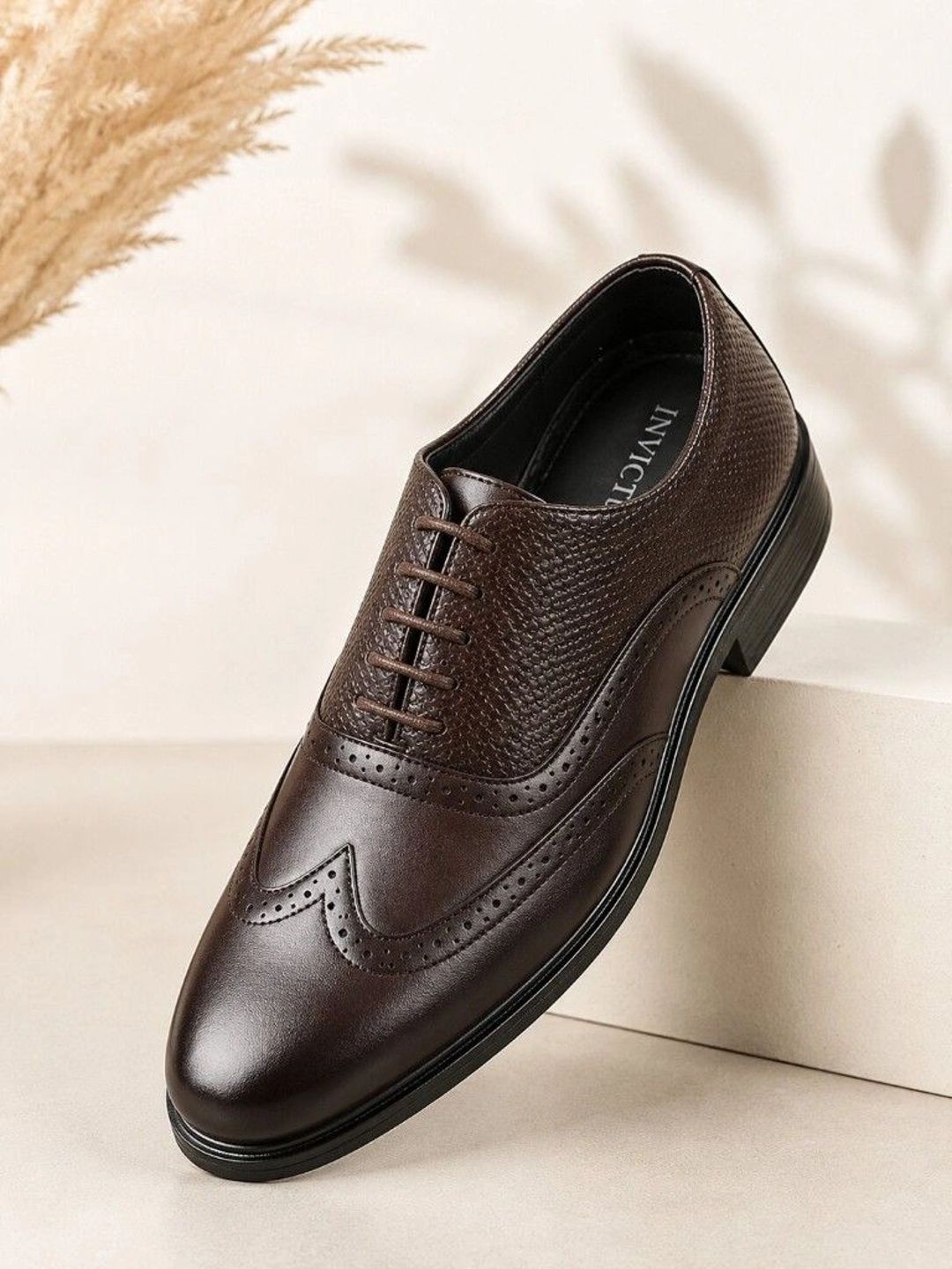 INVICTUS Men Round Toe Lace-Ups Formal Brogues-picture-27