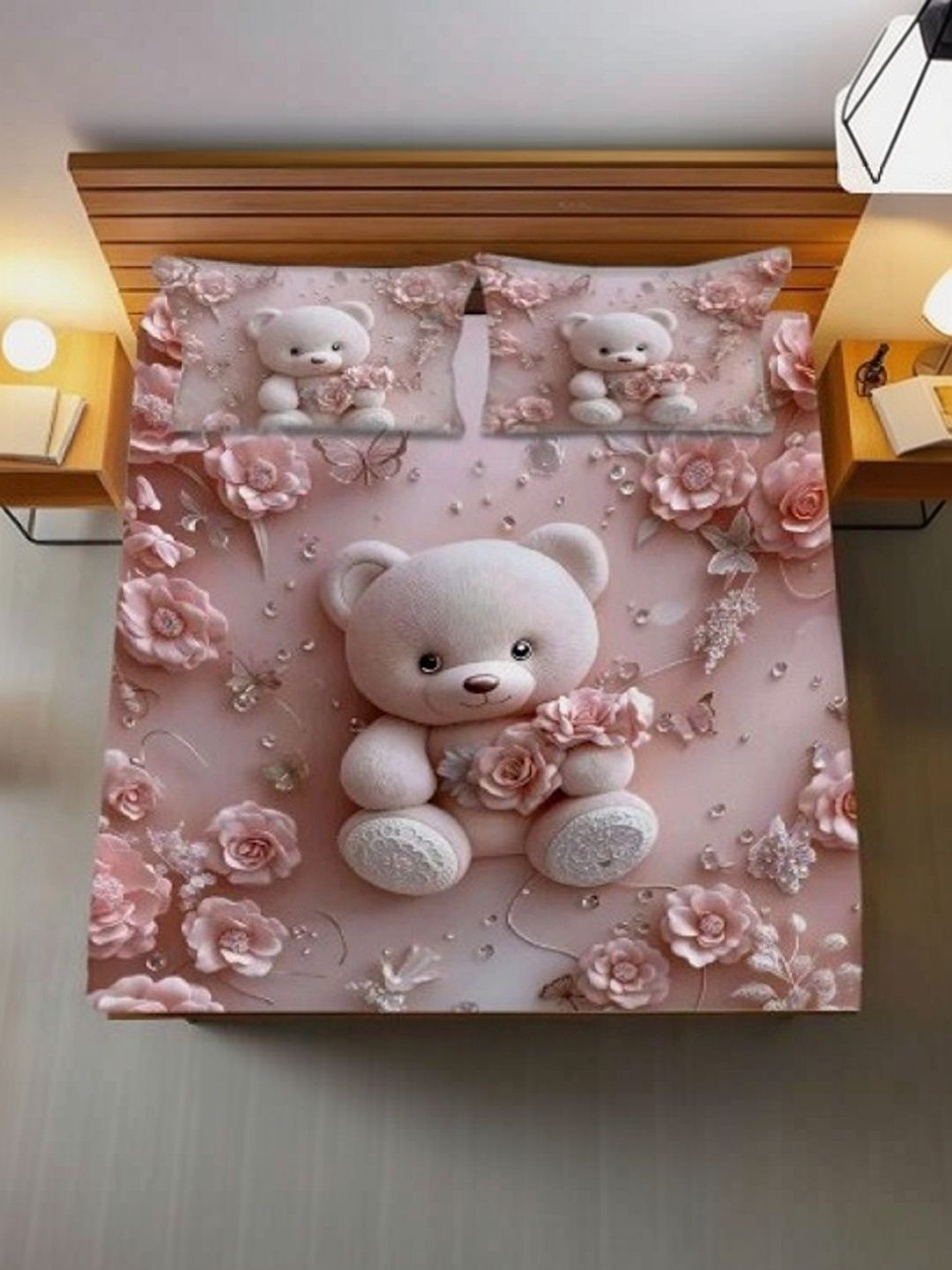 Supreme Home Collective Bedsheet with 2 Pillow Covers-picture-18