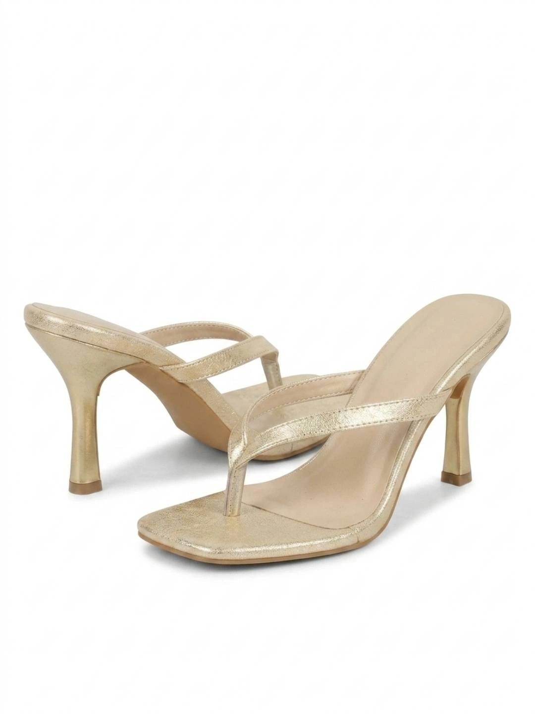 Baespice Textured Party Slim Heeled Sandals-picture-8
