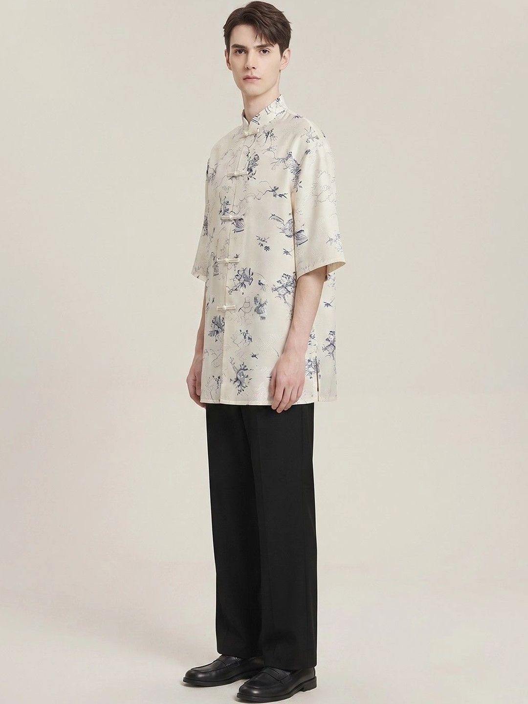 Suo Men Printed Casual Shirt-picture-46
