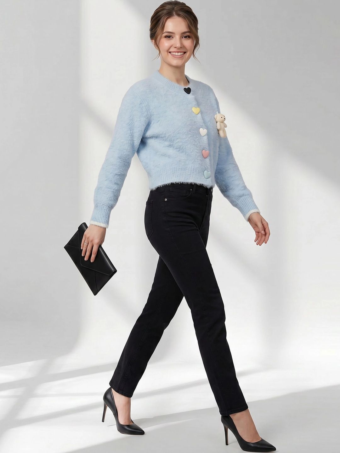 GFO Women Woollen Crop Cardigan-picture-15