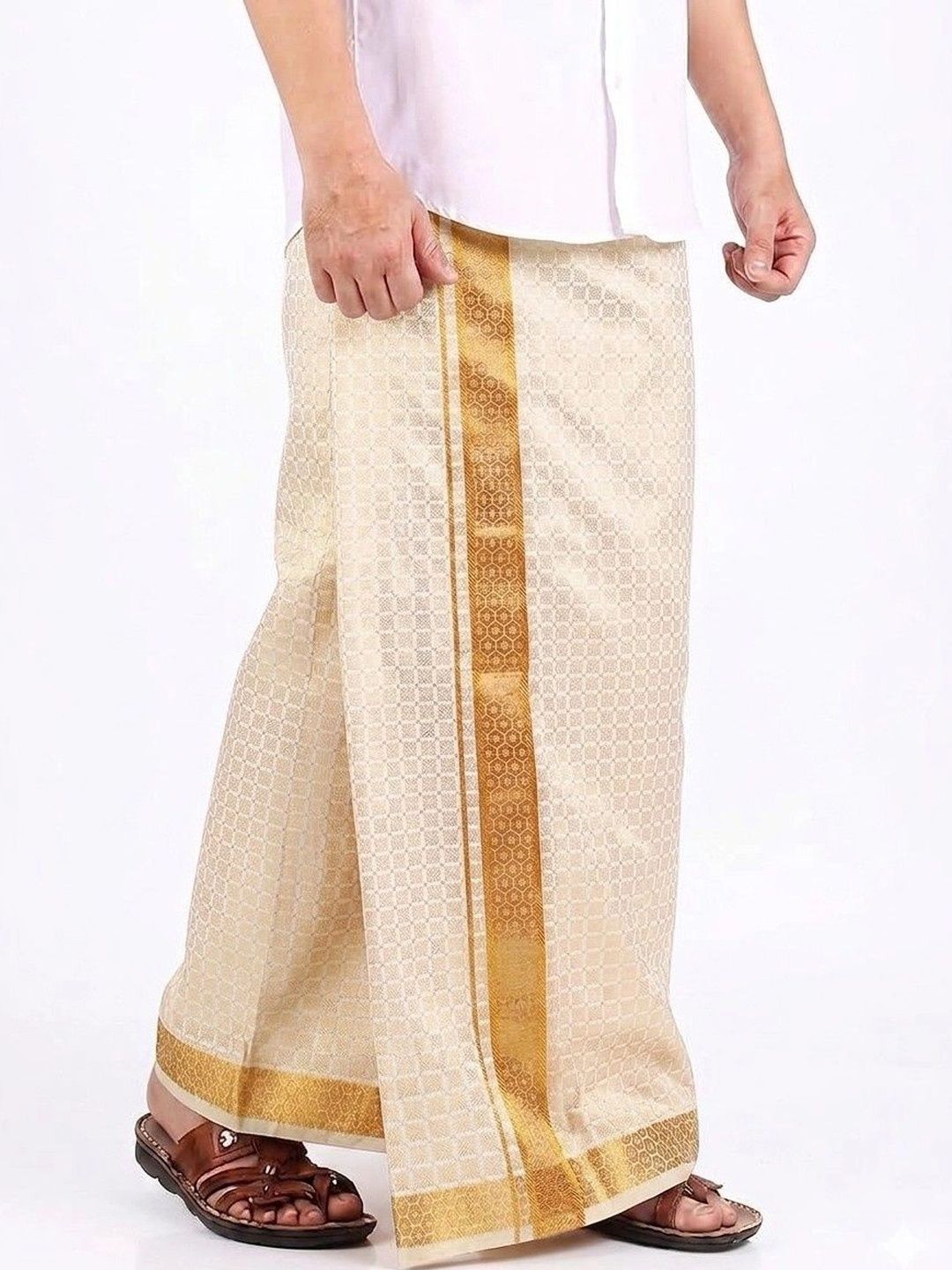 Sharan Elegance Men Printed Cotton Dhoti Dhotis-picture-34