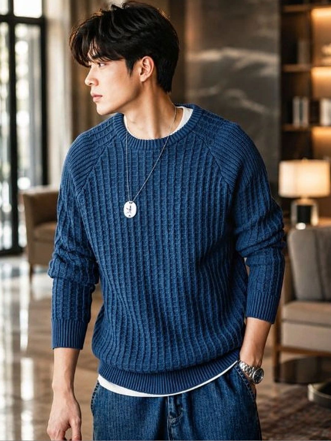 fashlook Men Ribbed Woollen Pullover-picture-28