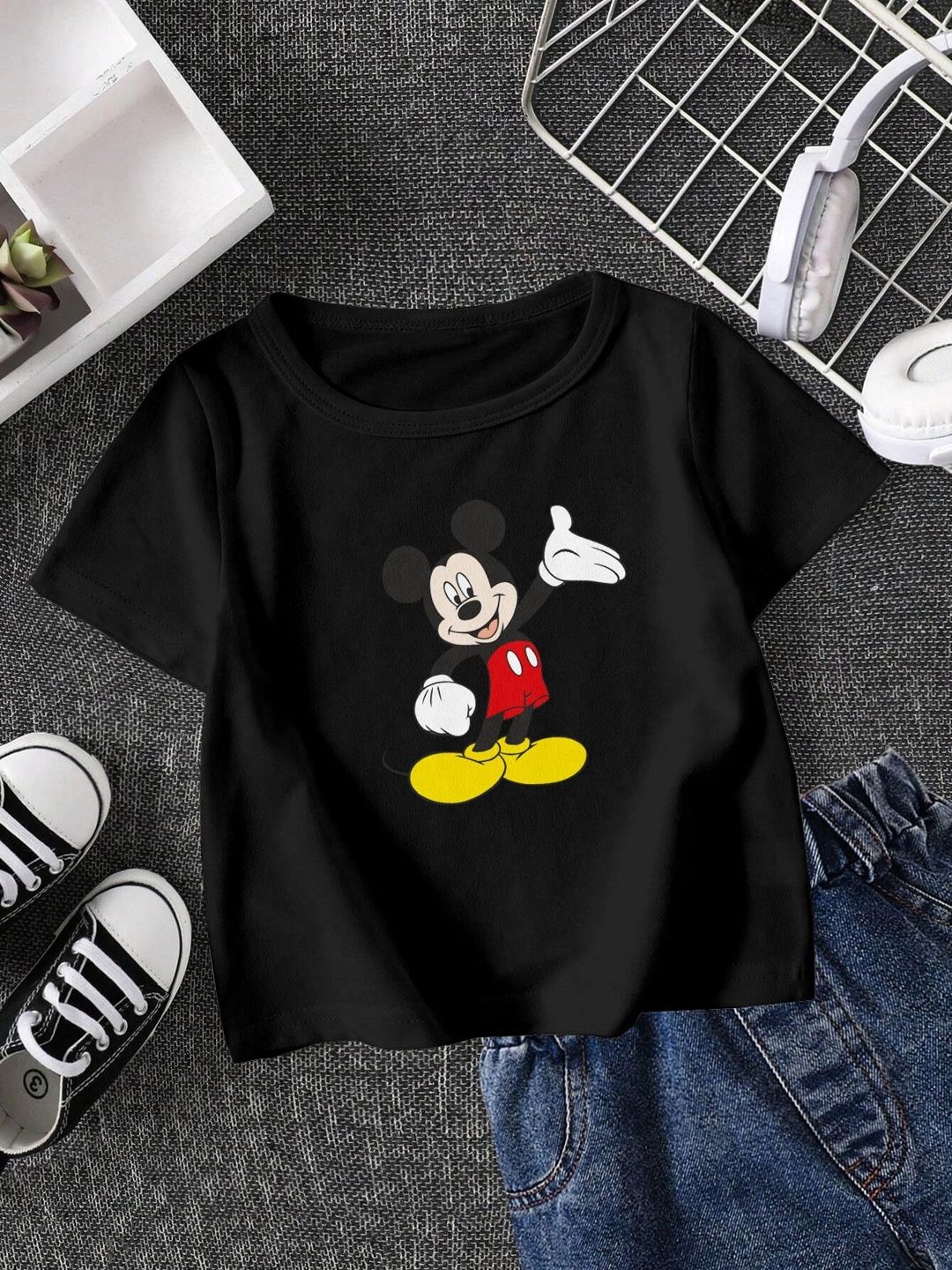 YK Disney Kids Mickey Mouse Printed T-shirt-picture-12