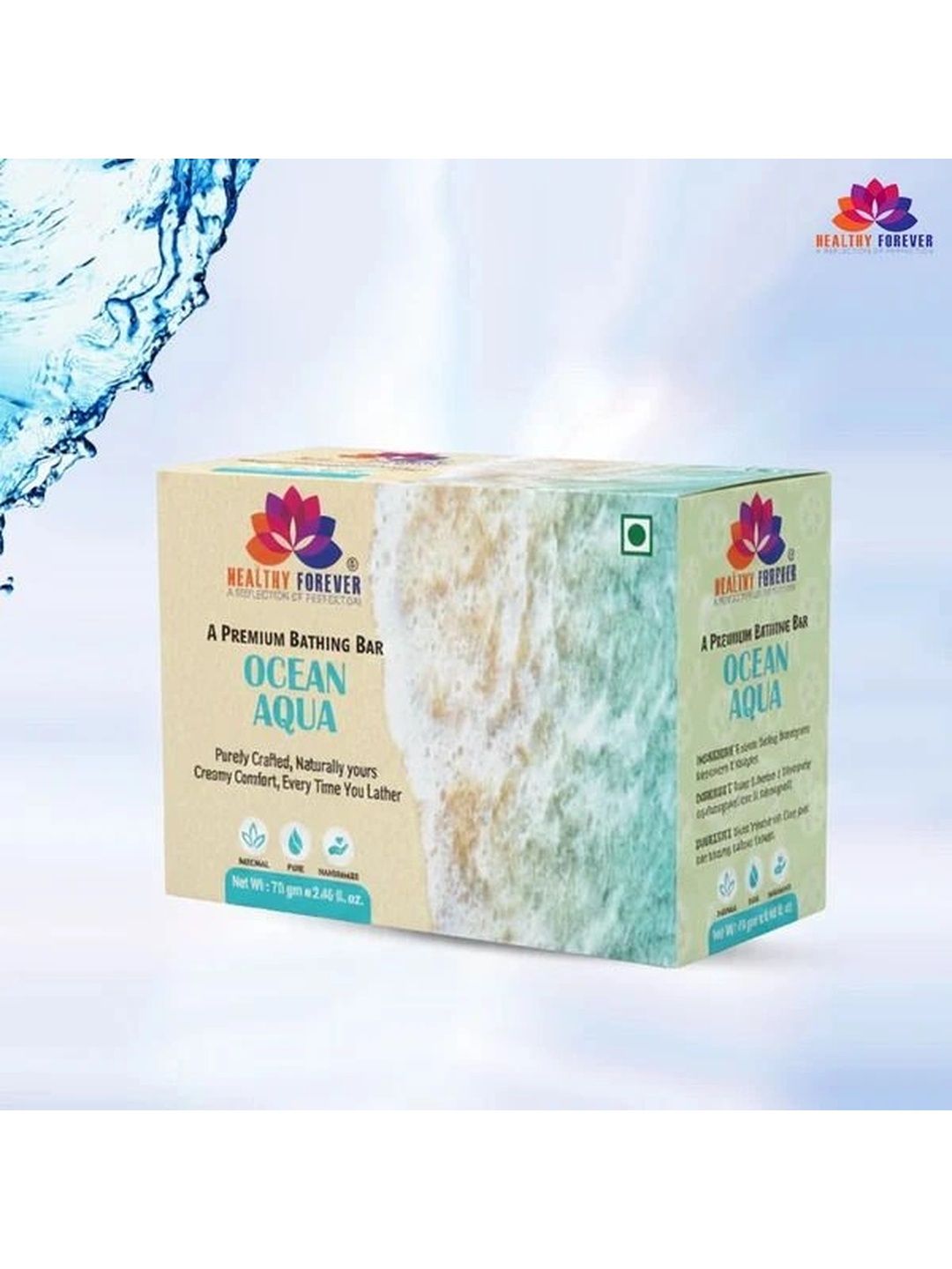 HEALTHY FOREVER Ocean Aqua Soap For Hydration - 70 g-picture-28