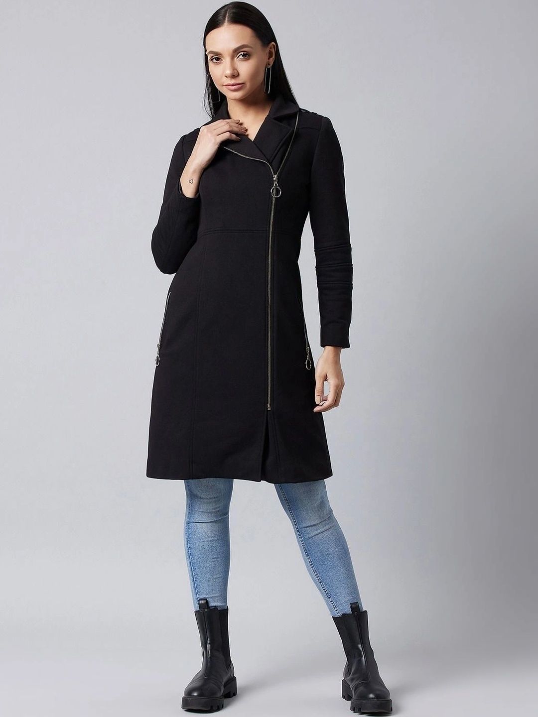 DOLCE CRUDO Women Biker Jacket-image-40