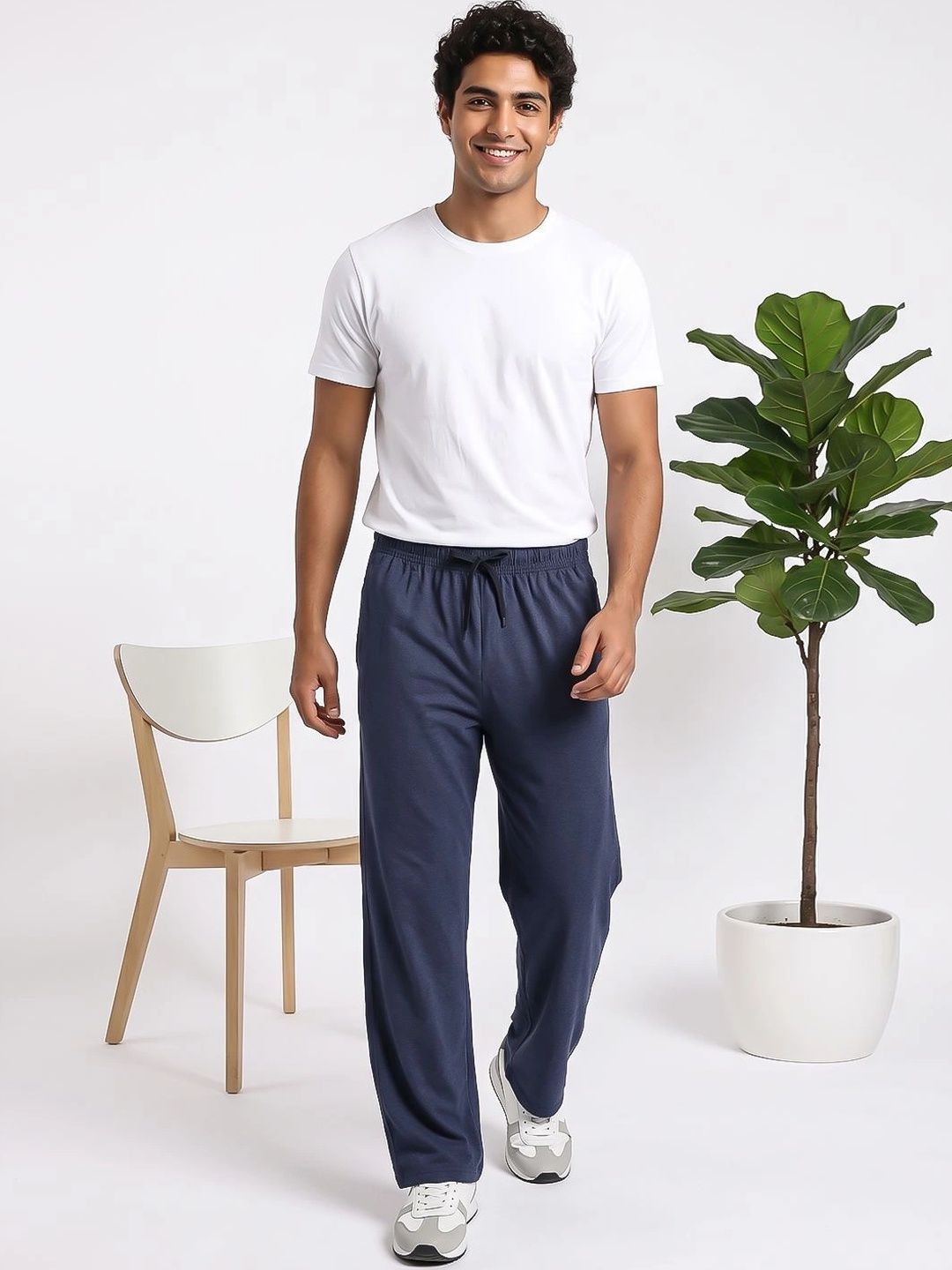24 Street Men Cotton Relaxed-Fit Track Pants-picture-11
