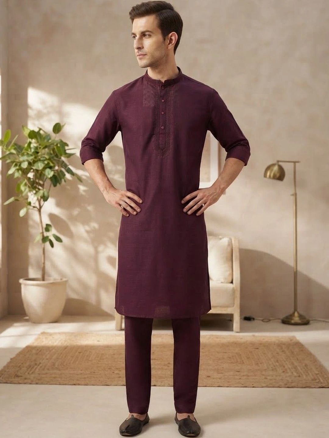 Rajlaxmi Men Brocade Kurta-picture-17