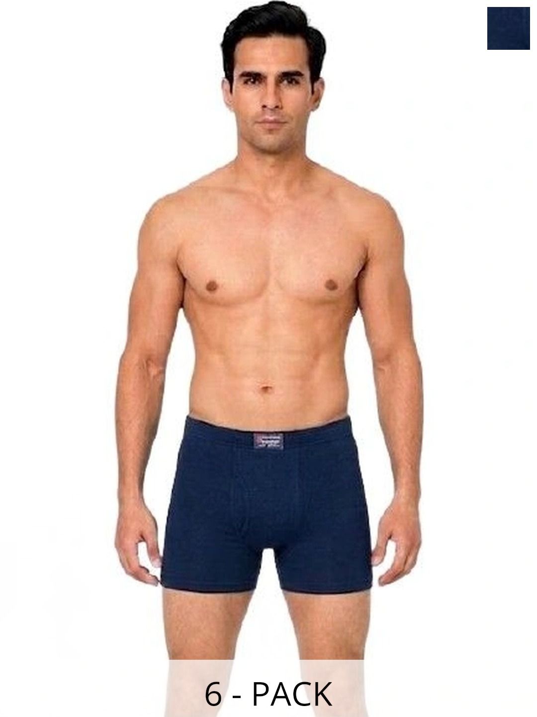 Kothari Pack of 6 Cotton Assorted Solid Trunks-picture-43