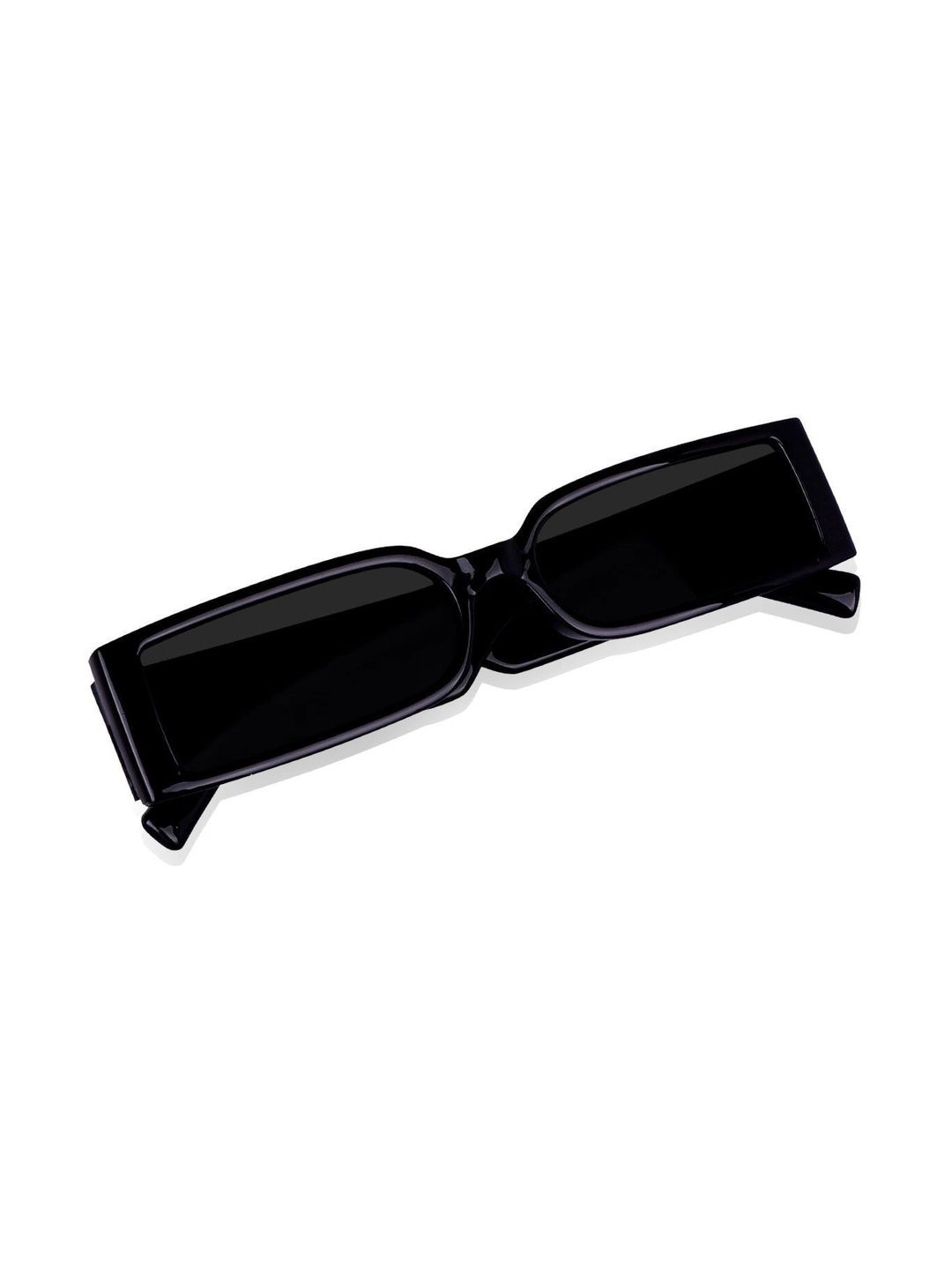EYELLUSION Men Black Lens & Black Rectangle Sunglasses with-picture-23