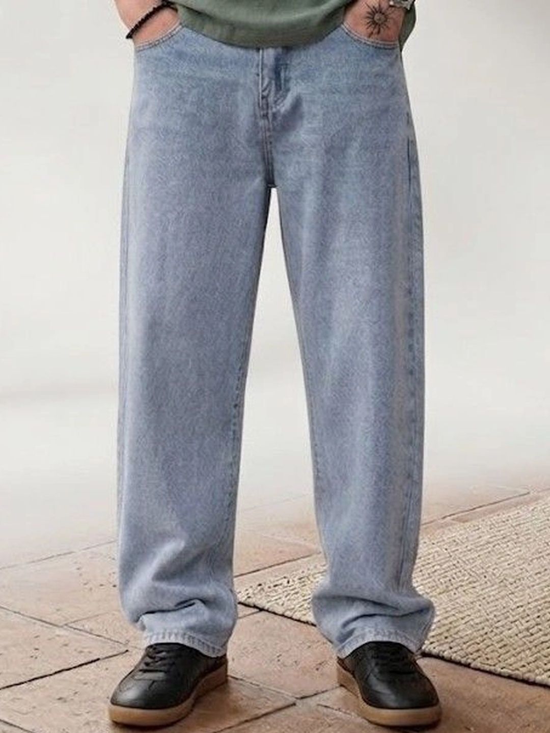 NIFFER FASHION Men Wide Leg Mid-Rise Jeans-picture-57