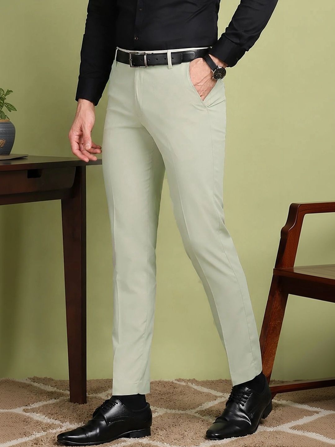 FUBAR Men Easy Wash Pleated Trousers-picture-11