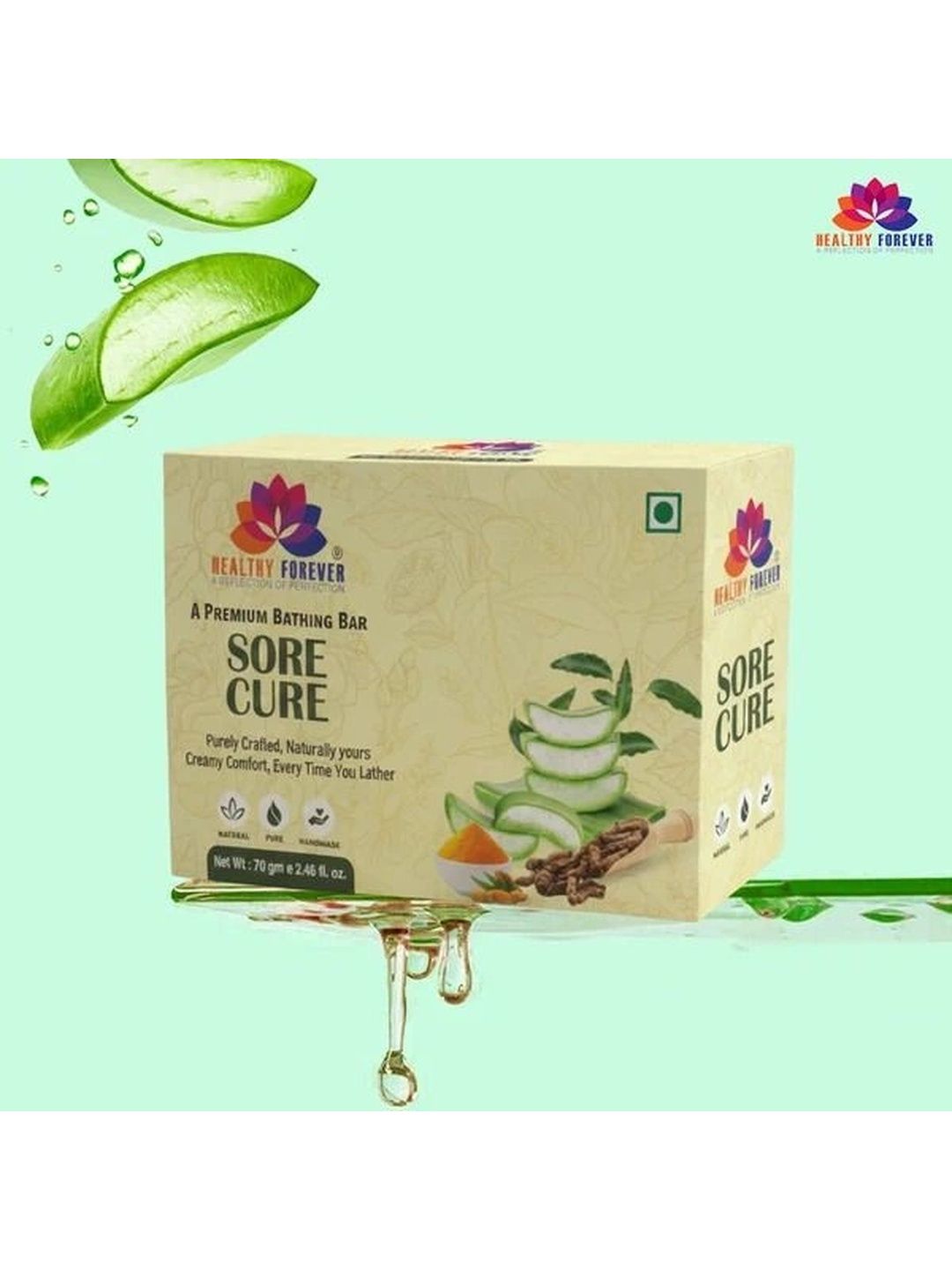 HEALTHY FOREVER Sore Cure Soap For Hydration - 70 g-image-18
