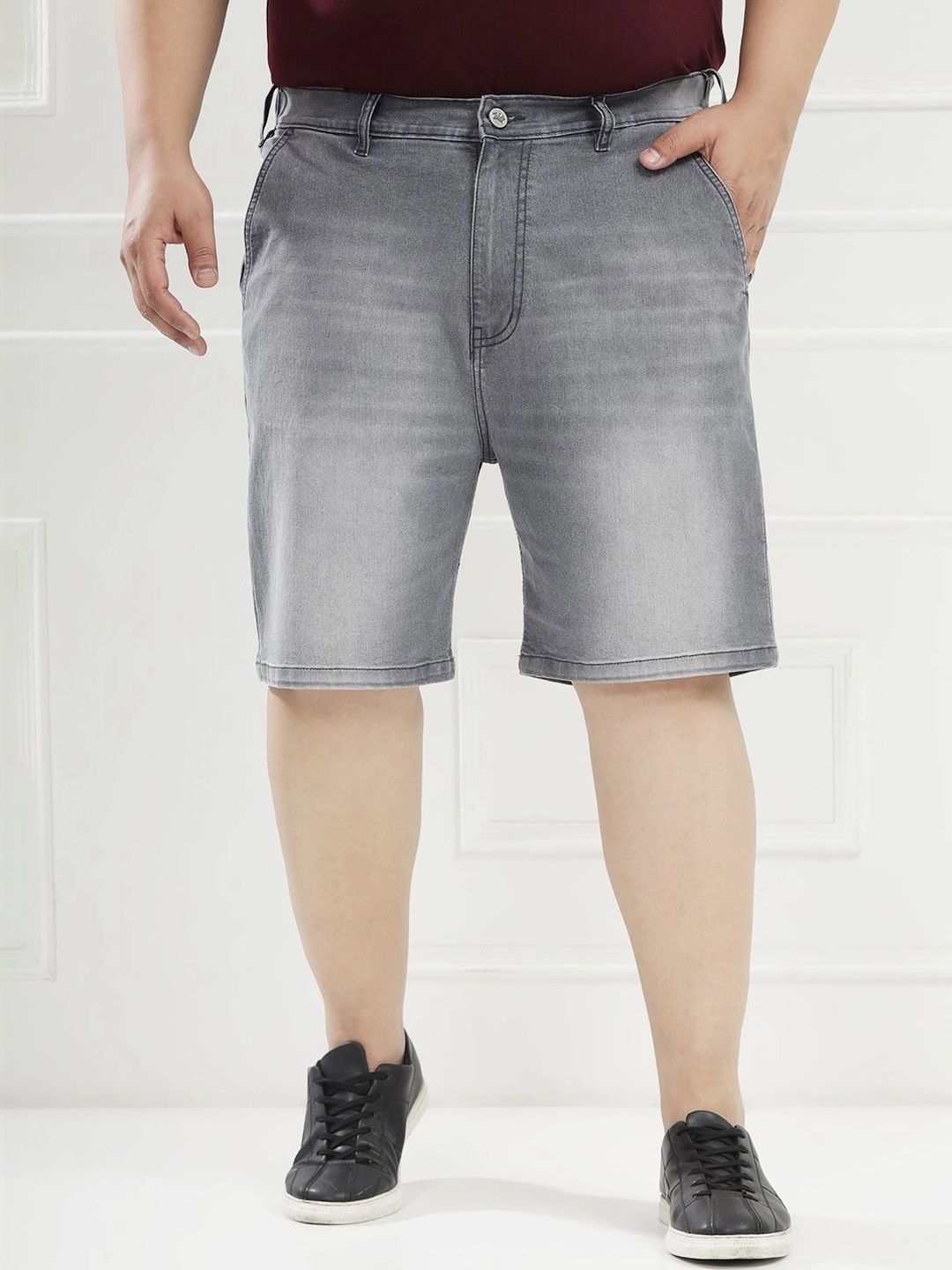 John Pride Men Denim Blend Denim Shorts-picture-20