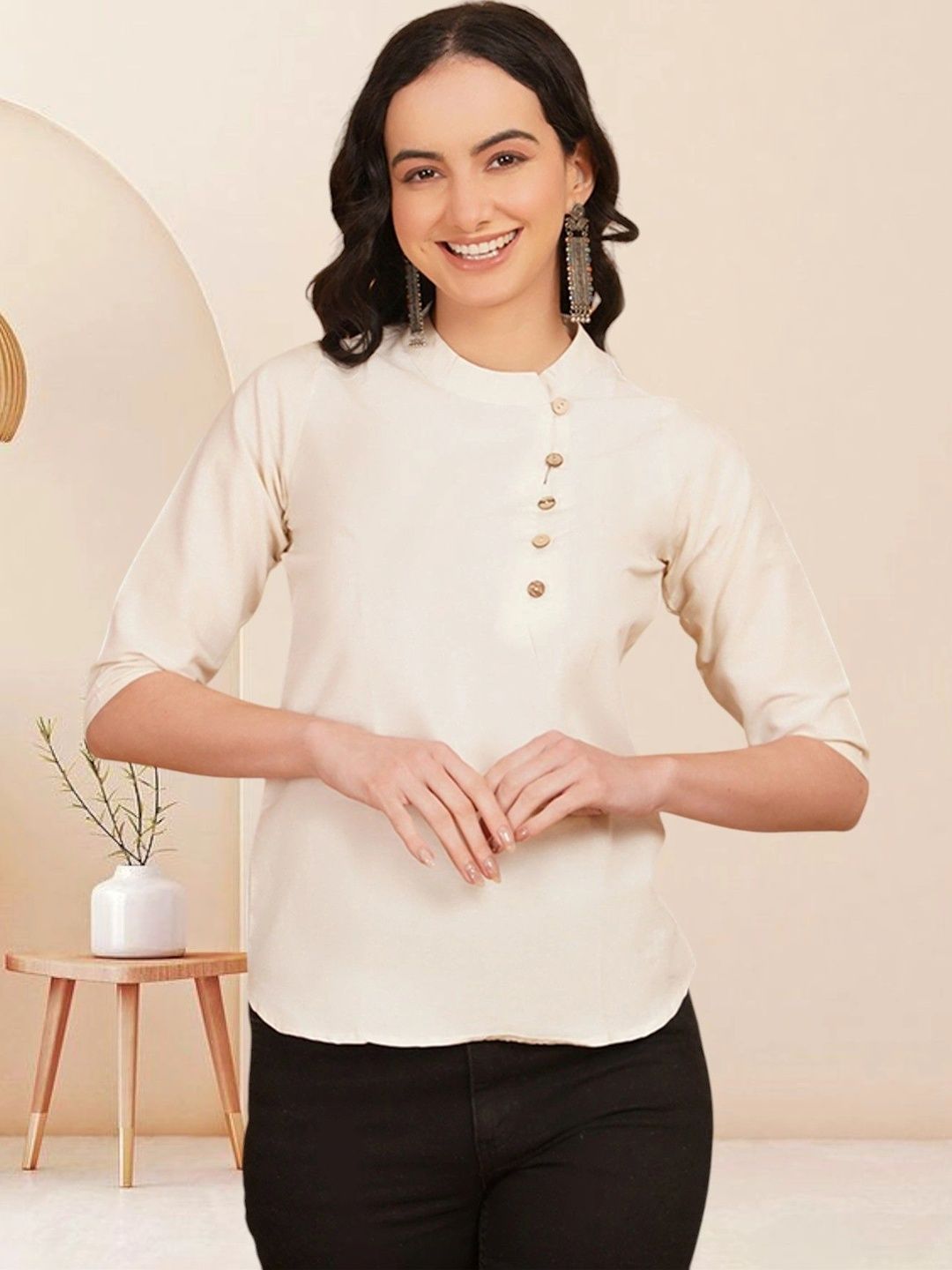 KALAMIR Pure Cotton Blend Khadi Kurti-picture-46