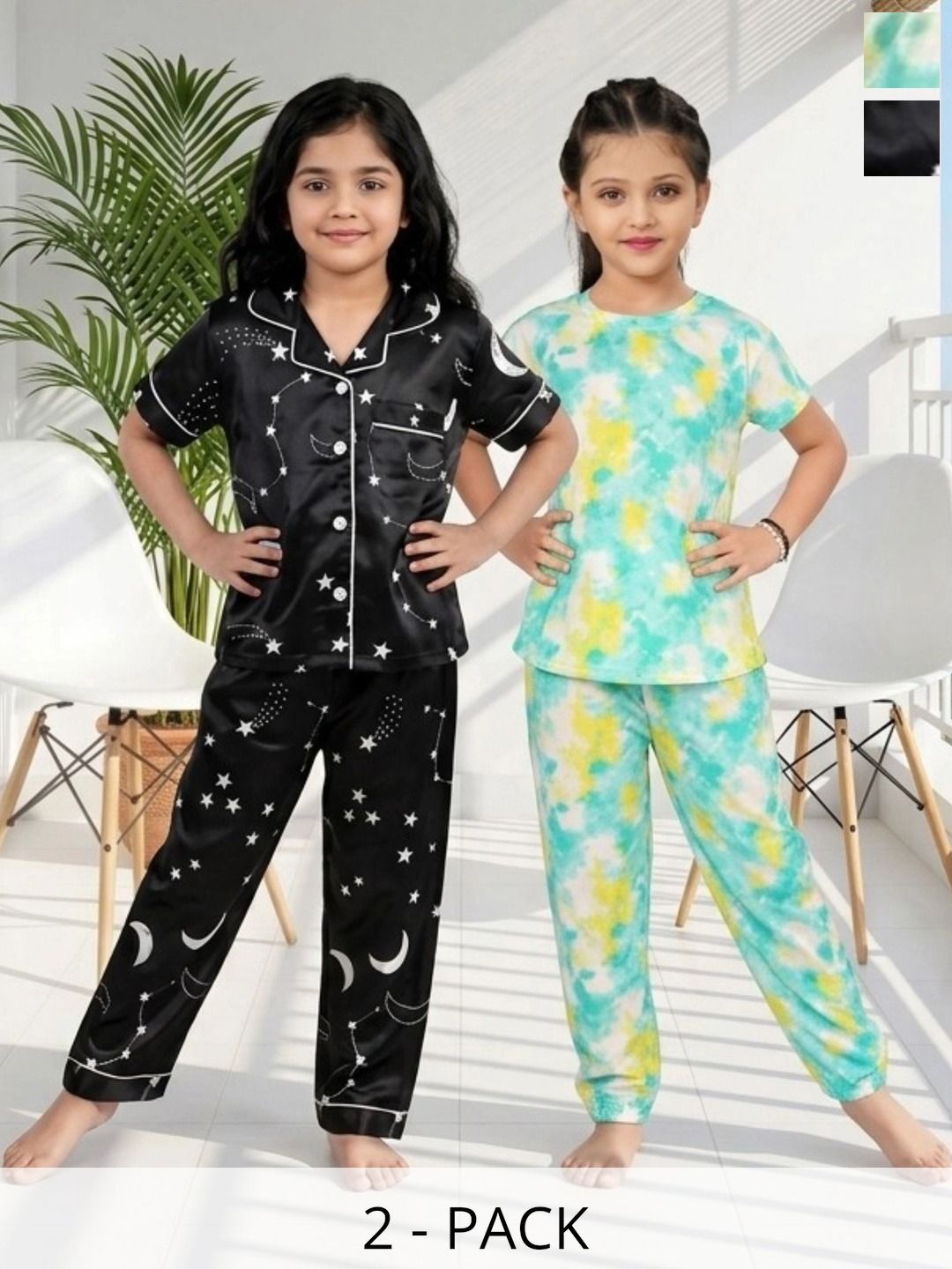 BAESD Girls Printed Short Sleeves Nightdress-picture-31